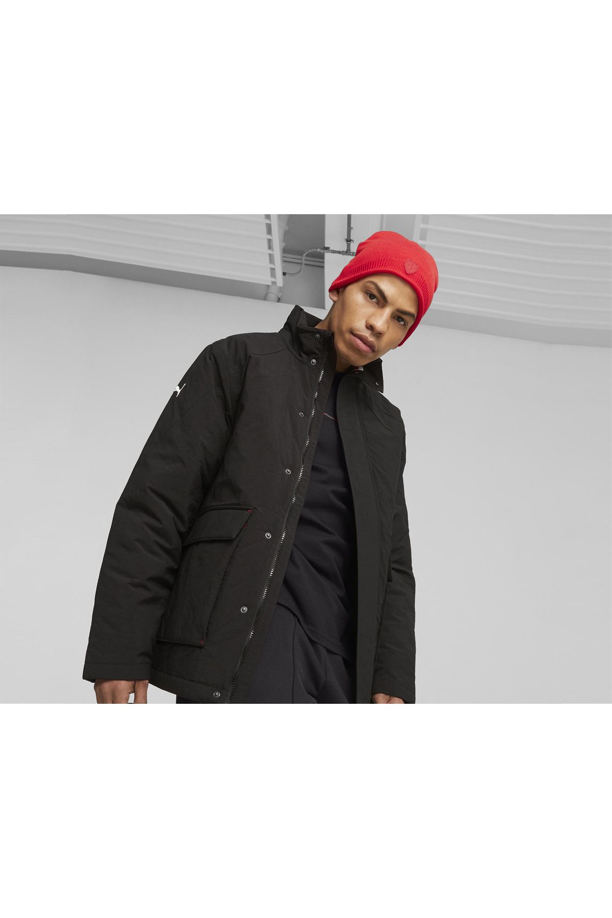 کلاه بافتنی قرمز مردانه و زنانه فراری Sptwr Beanie Beret 2477502 Puma
