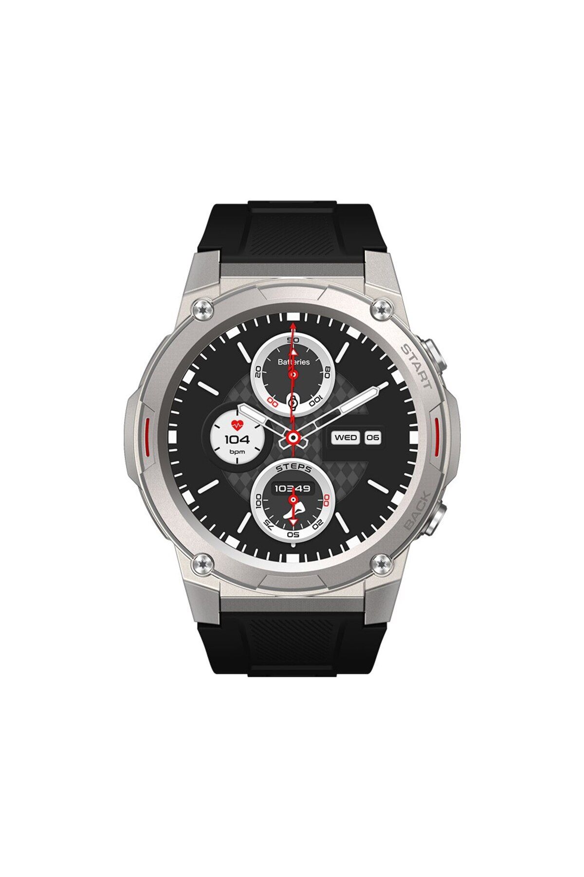 Zeblaze-CHINA Silver Zeblaze VIBE 7 PRO Voice Calling Smart Watch 1.43 Inch AMOLED Display Hi Fi Phone Calls 1