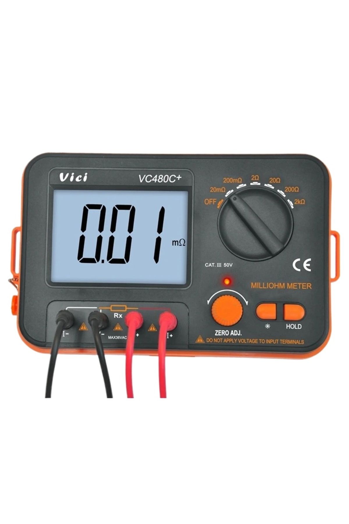 Choice-Vici Vc480c Smq/cnas Calibrated Digital Milliohm Meter, 0.01mω-2kω 4-wire Tester With Backlight ... 7