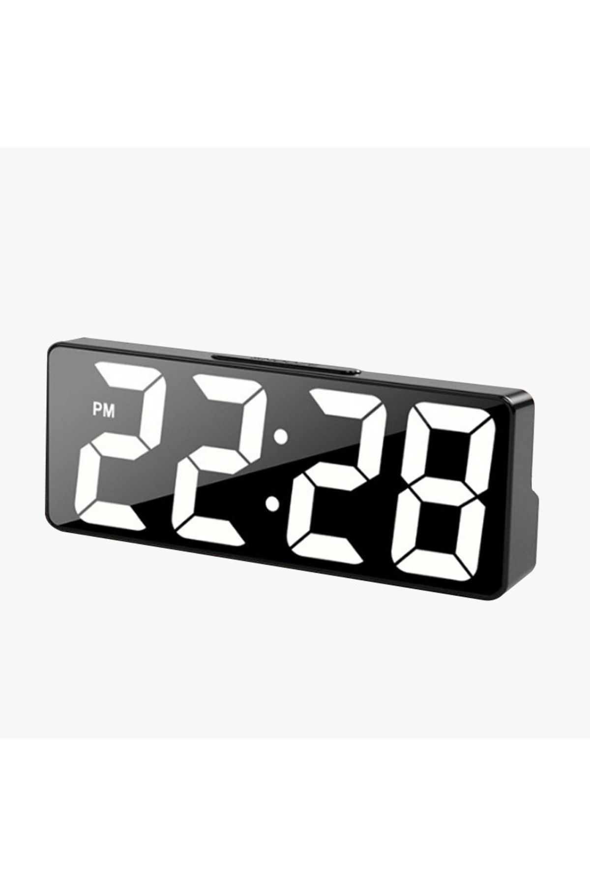 Choice-Black Multi-function Digital Alarm Clock Temperature Date Alarm Snooze Sound Control Night Mode Desk 1
