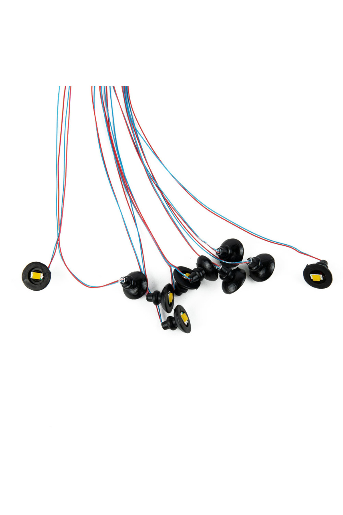 ست چراغ دیواری، چراغ خیابانی، چراغ ریل‌راه‌آهن مدل قطار، چراغ سقفی LED سیاه برای مقیاس OO و HO …