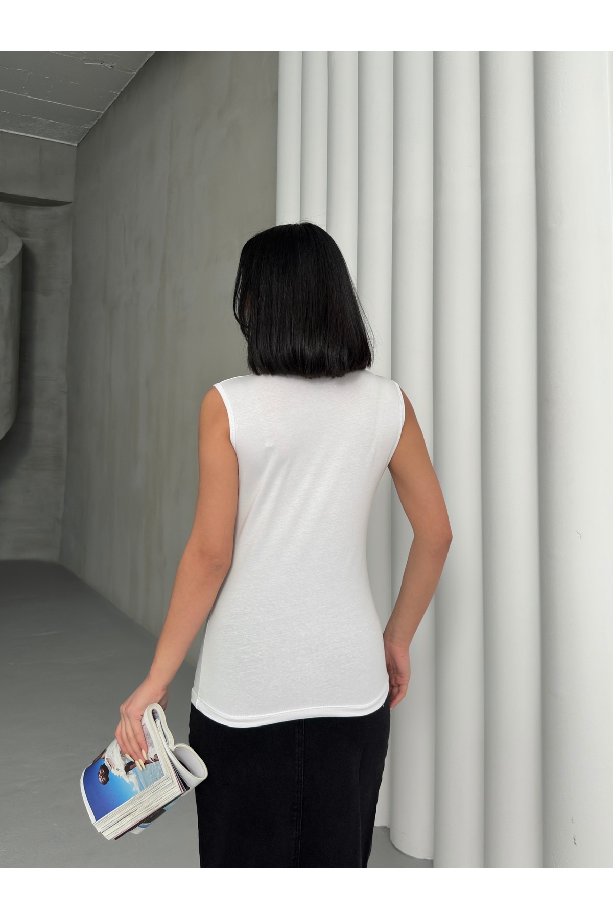 Lunamiratto  Kadın Pamuklu likralı esnek sıfır kol 3 lü ekonomik paket kaliteli ve uygun - Görsel 3