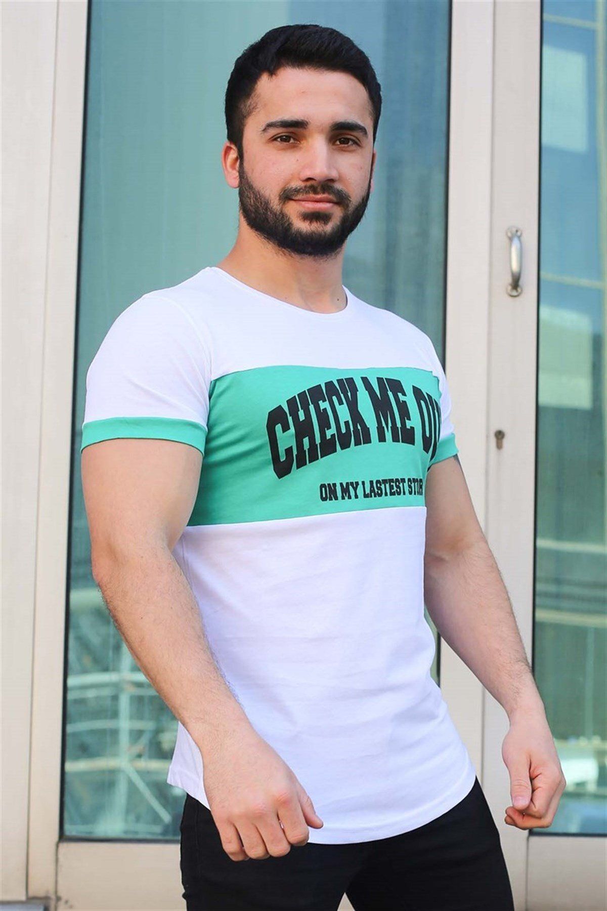 Madmext-Tricou alb cu imprimeu 3013 2
