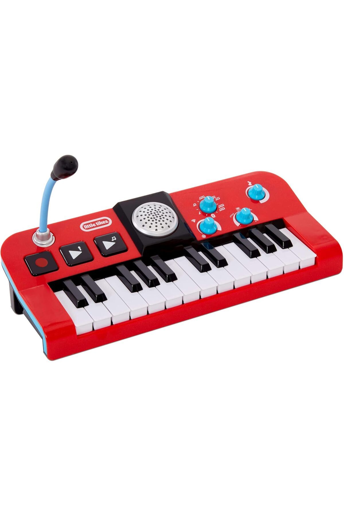 Little Tikes-My Real Jam Keyboard – Red | Toy Piano with Microphone & Bluetooth for Kids 1