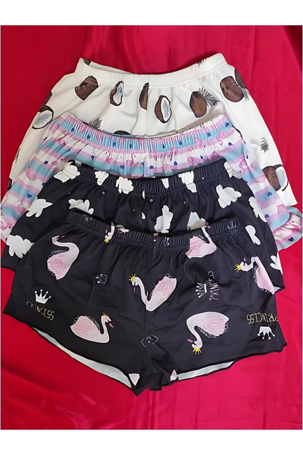 PEMBİŞ HOMEWEAR 4'LÜ ŞORT Kod fk8