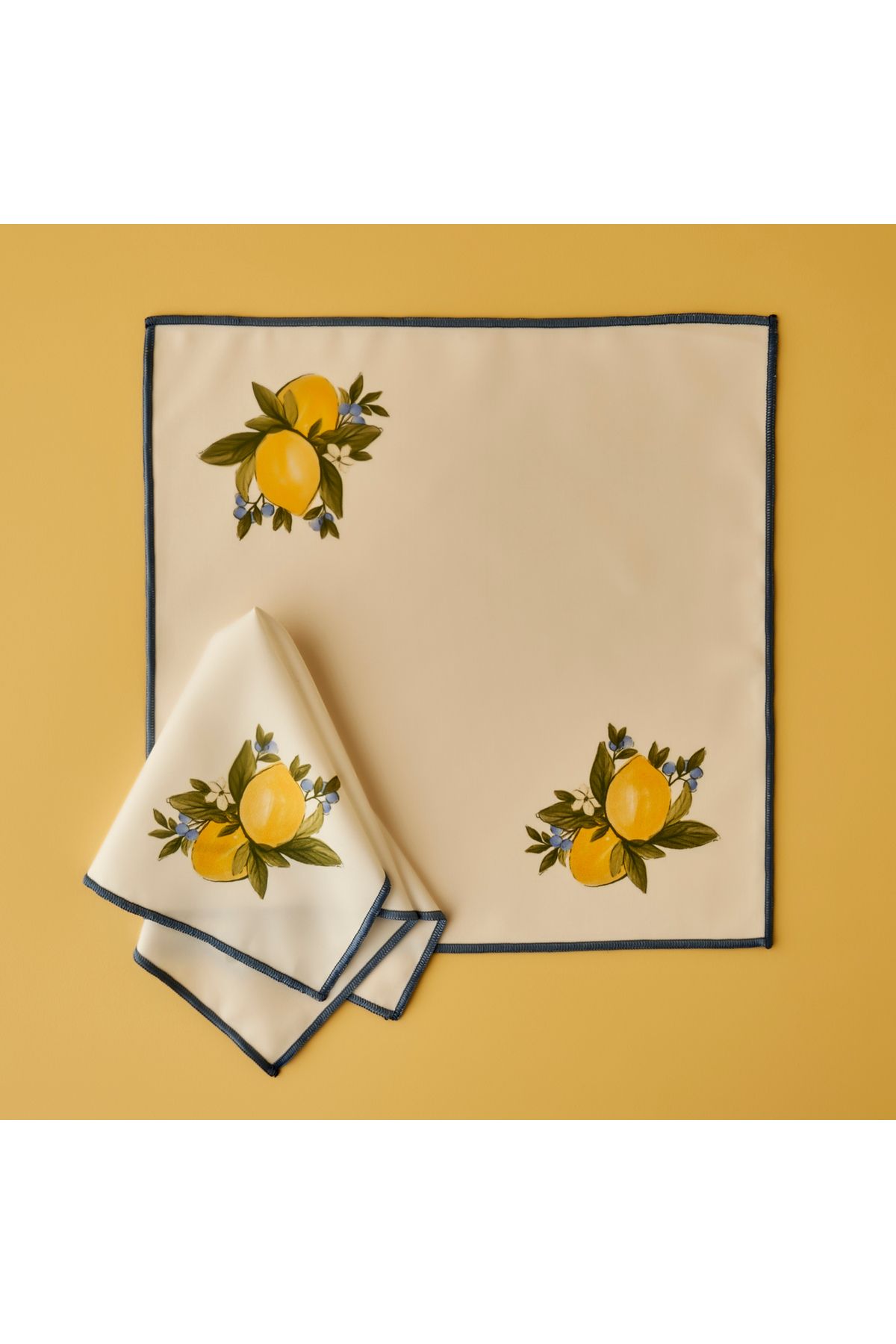 Bella Maison Lemoncello Pamuklu Peçete Sarı (40x40 cm)