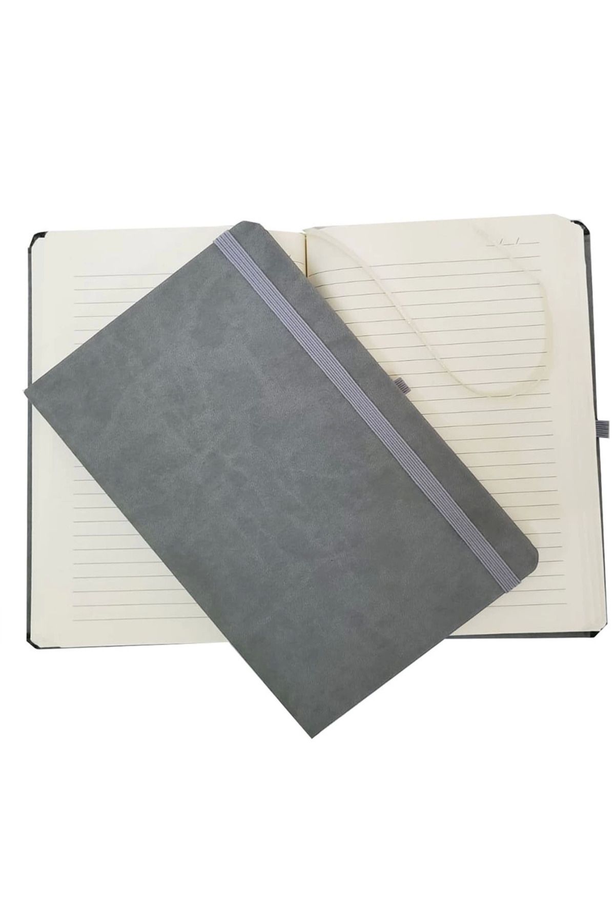 Belle Fusion Gri Renk Deri Defter