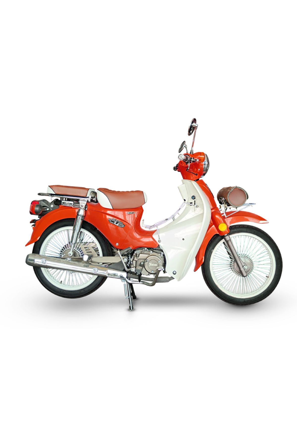 Falcon Retro 50 Benzinli Motosiklet - Kırmızı