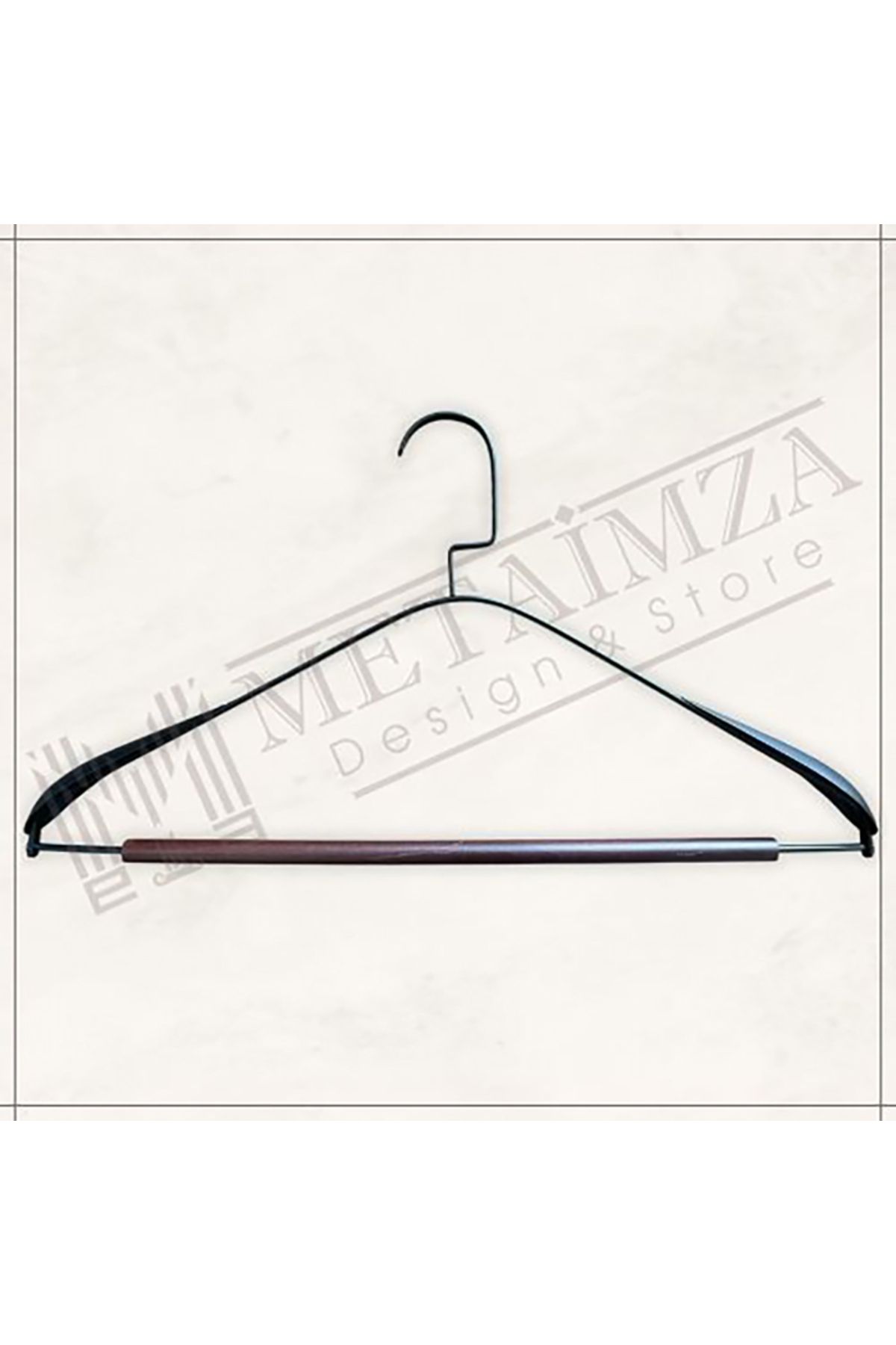 Metaimza Design Store Omuz Formlu Lüks Kancalı Elbise Askısı Ceket Askısı Pantolon Askısı 5 Adet