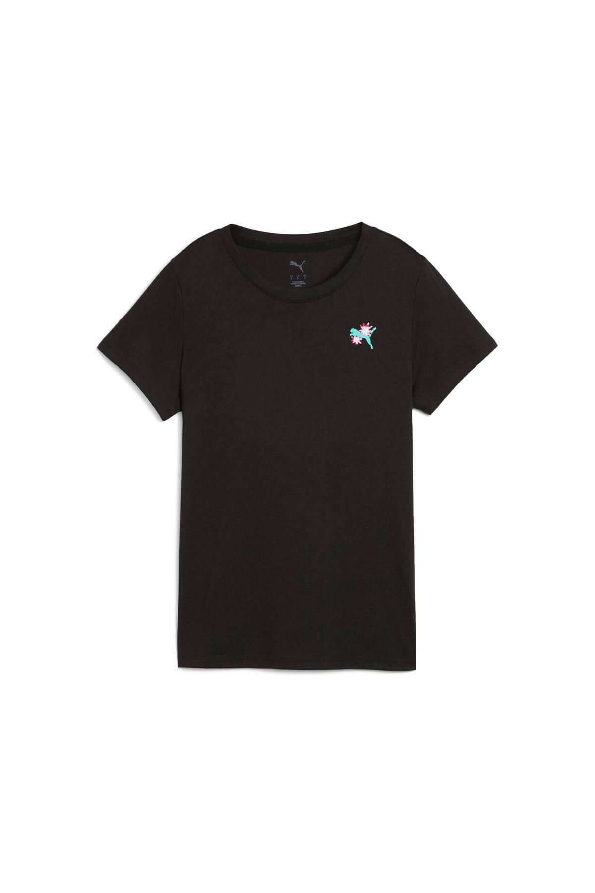 Puma 526559 51 Graphics Train Concept Tee Kadın T-shirt görsel 4