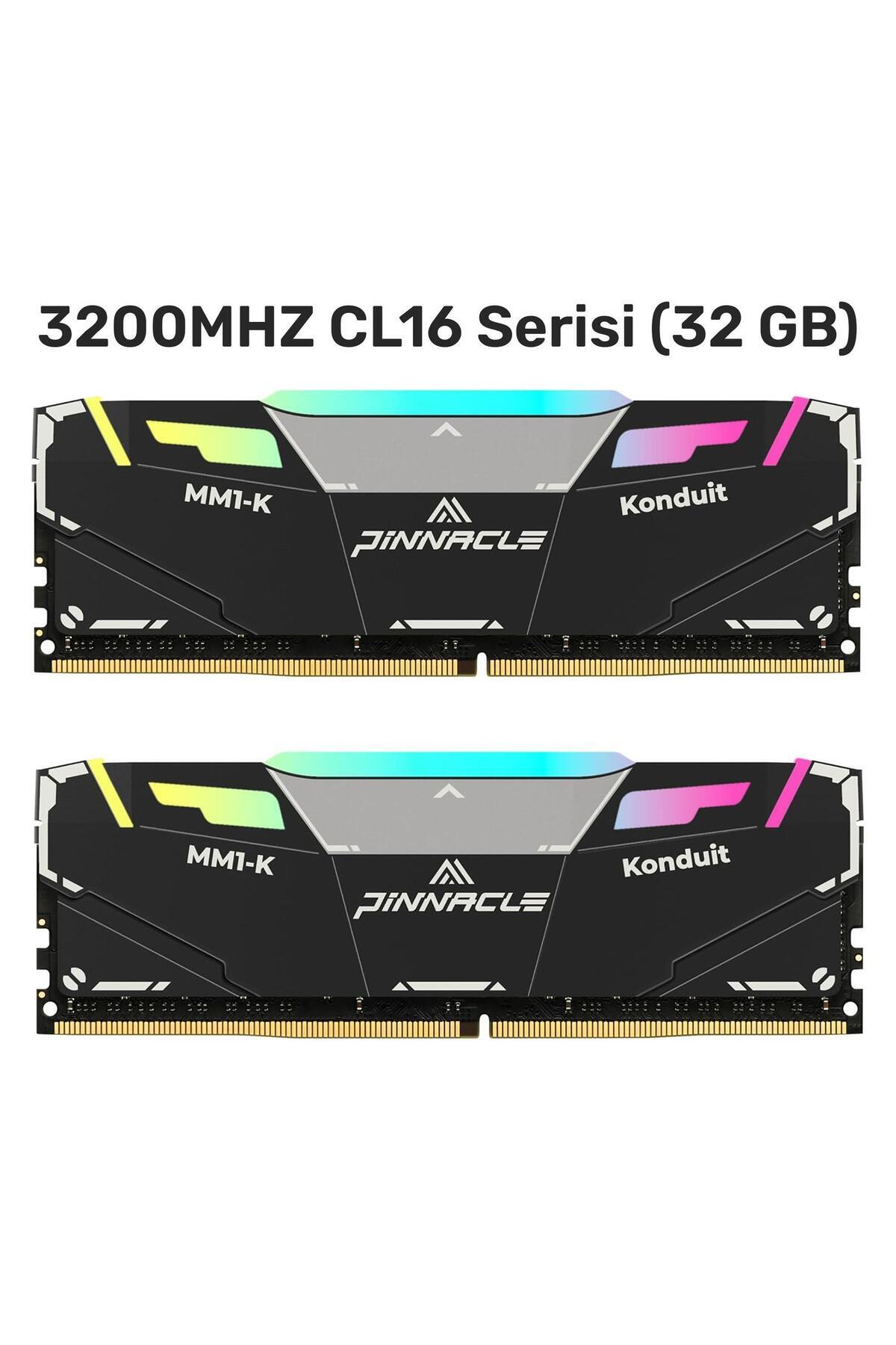 Timetec-Pinnacle Pkmd4U32C16Chb32G 32Gb Ddr4 3200Mhz 2Rx8 Cl16 Rgb Desktop Ram 3