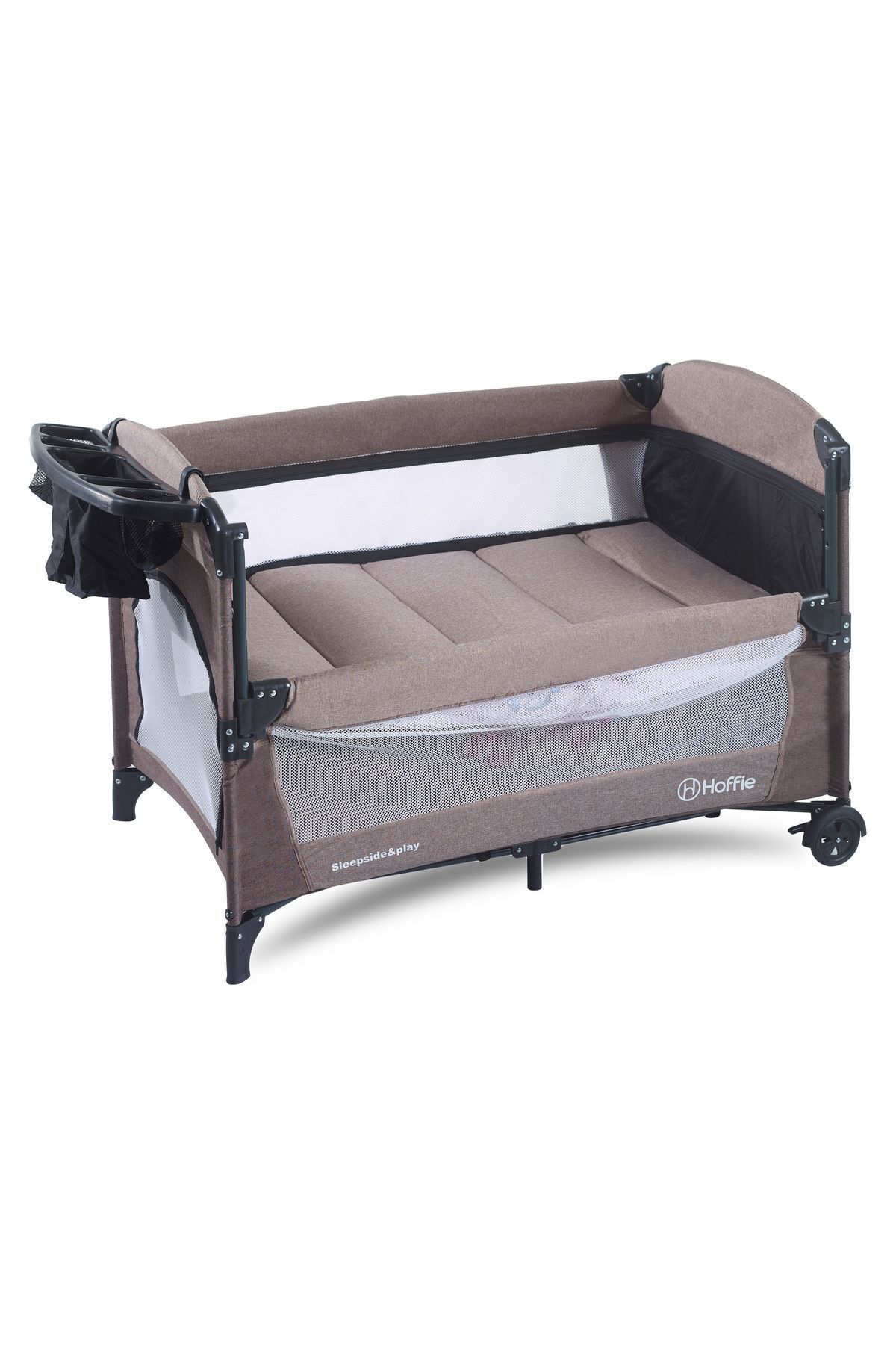 Hoffie Sleep Side Play Anne Yanı Park Yatak Sallanır Cibinlikli Oyun Parkı Beşik 70X110 Cm +Yataklı fotoğrafı 5 (önizleme)