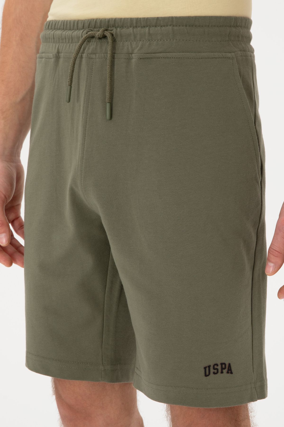 U.S. Polo Assn.-Men's Dark Khaki Knitted Shorts 50305933 -Vr111 5