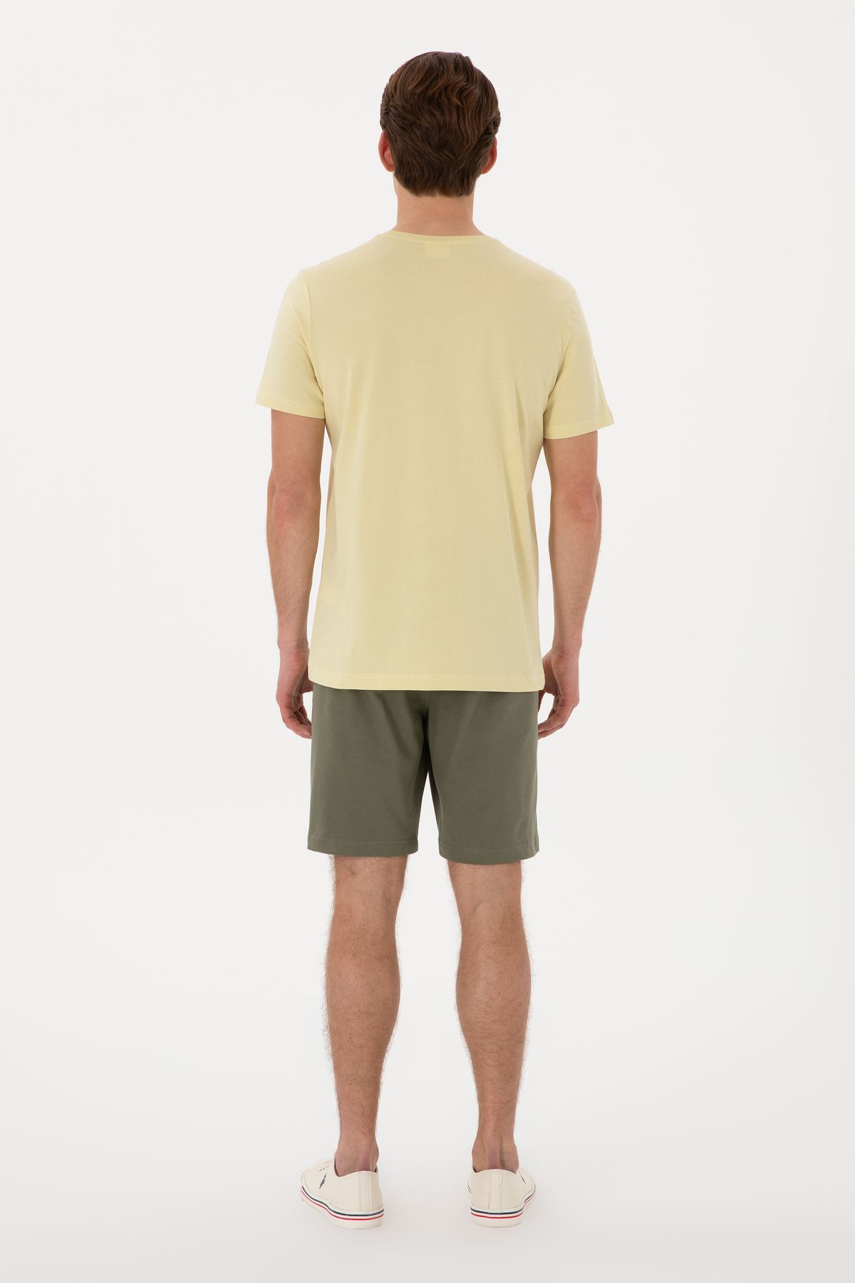 U.S. Polo Assn.-Men's Dark Khaki Knitted Shorts 50305933 -Vr111 4