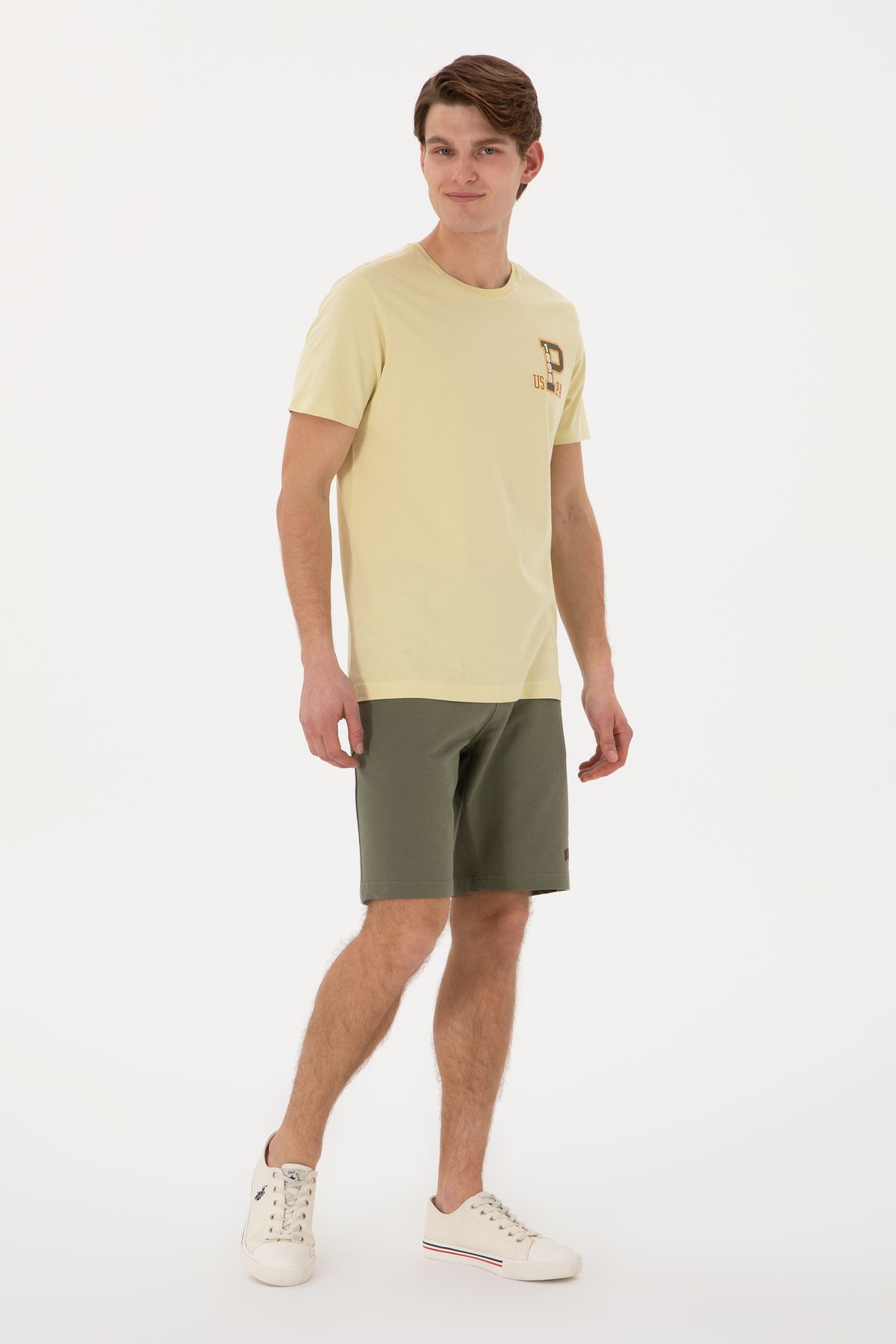 U.S. Polo Assn.-Men's Dark Khaki Knitted Shorts 50305933 -Vr111 3