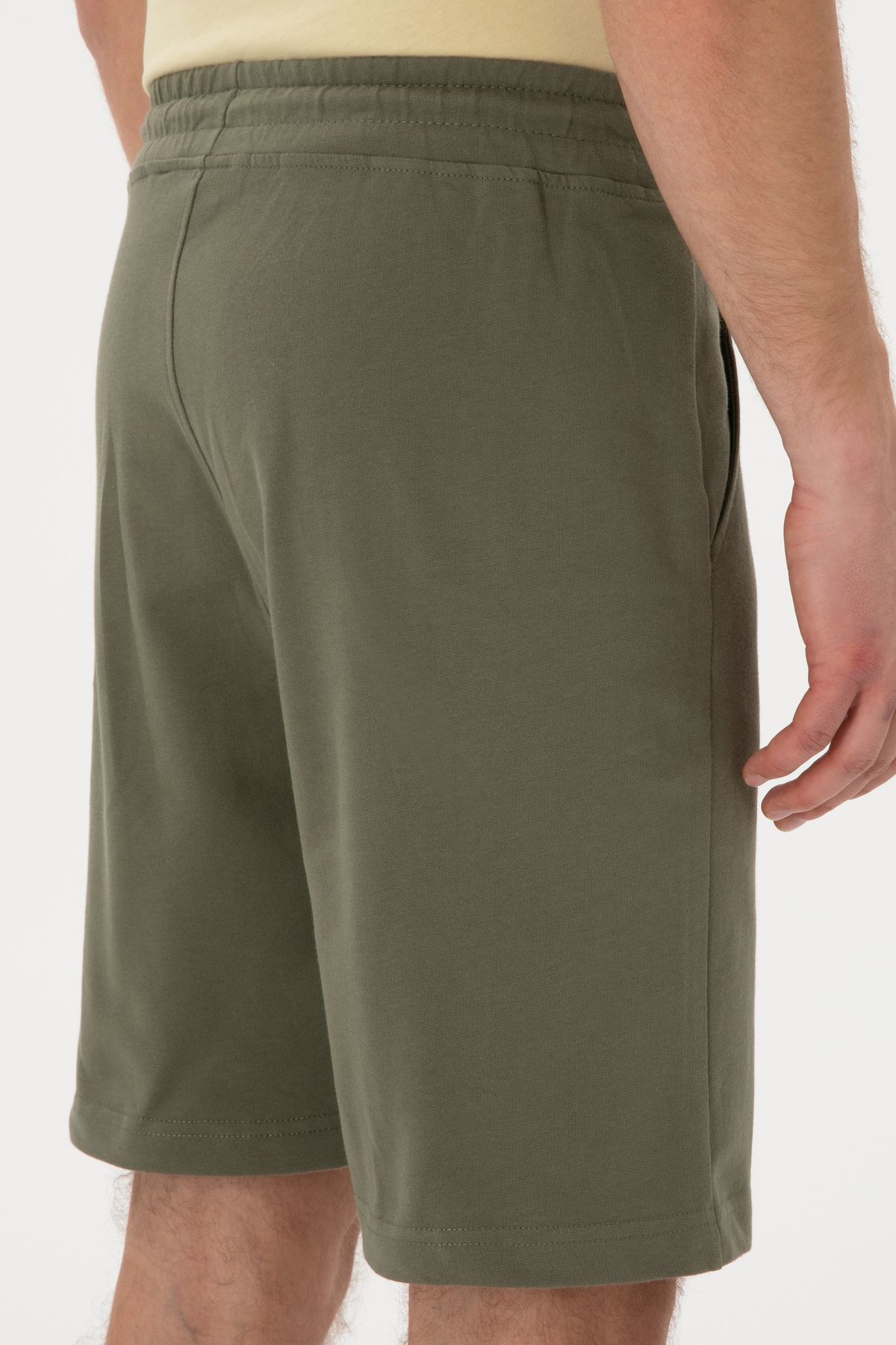 U.S. Polo Assn.-Men's Dark Khaki Knitted Shorts 50305933 -Vr111 6