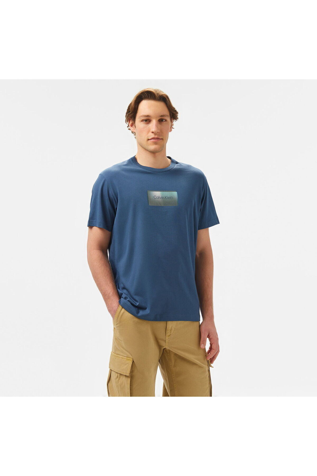 کلوین کلاین تی‌شرت آستین کوتاه مردانه طرح Calvin Klein مدل T-Shirt-K10K114174-D0D