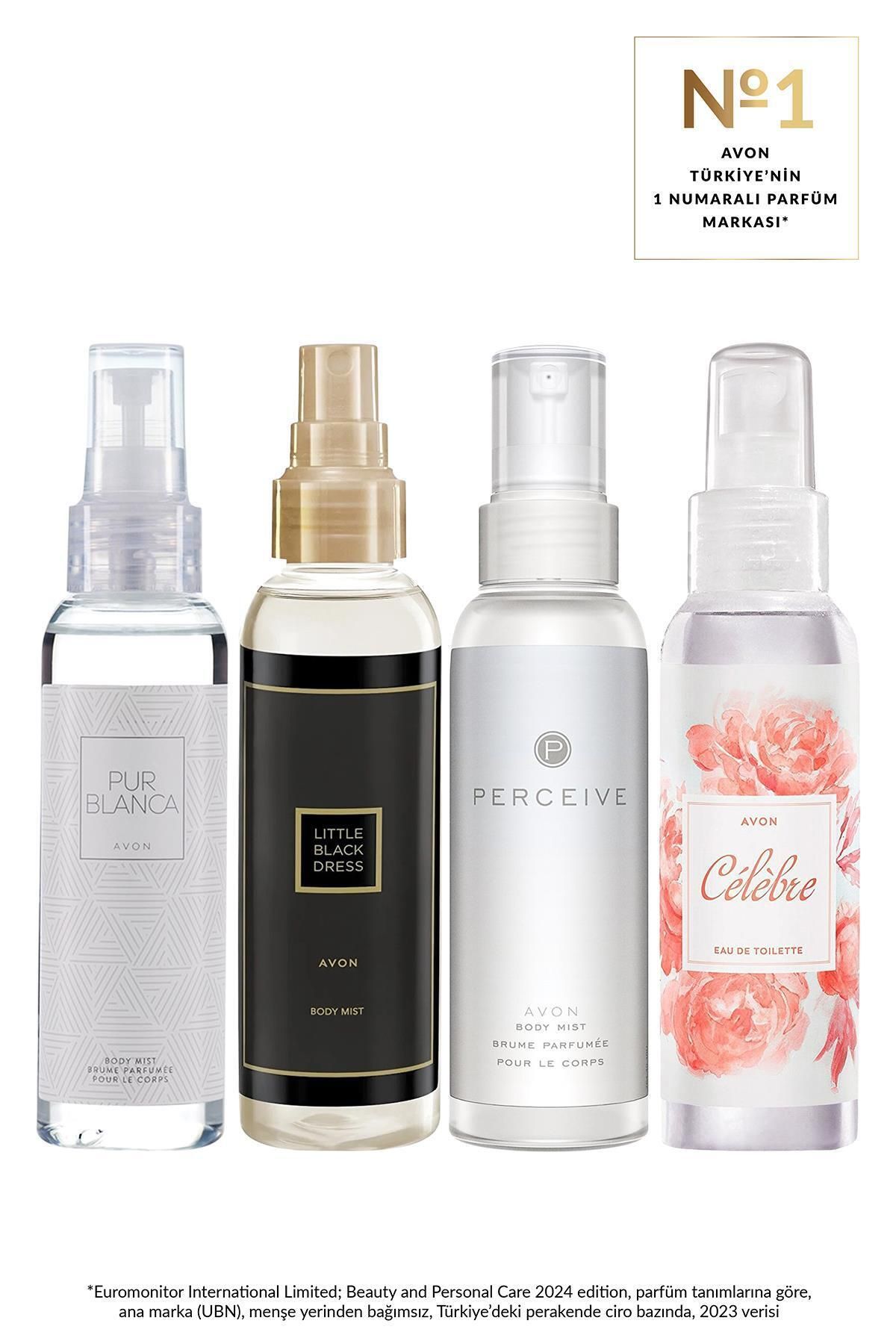 AVON Perceive Little Black Dress Pur Blanca ve Celebre Vücut Spreyi Paketi