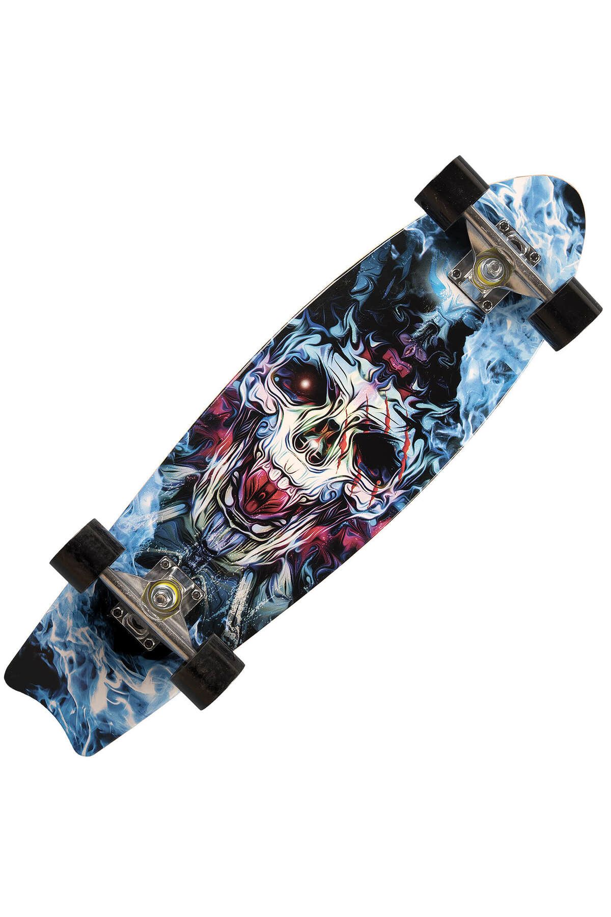 ACTION ONE Skateboard Ice Death, Lemn De Artar 70x29cm, Roti Pu, Abec-7, Cadru Aluminiu - One Size