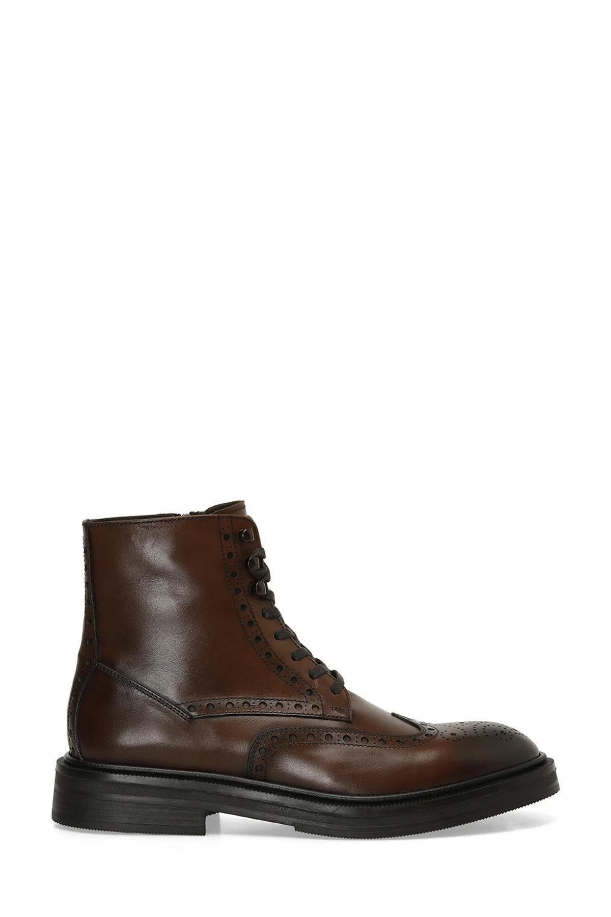 İnci-İnci Minsk Tan Men's Genuine Leather Classic Boots 2