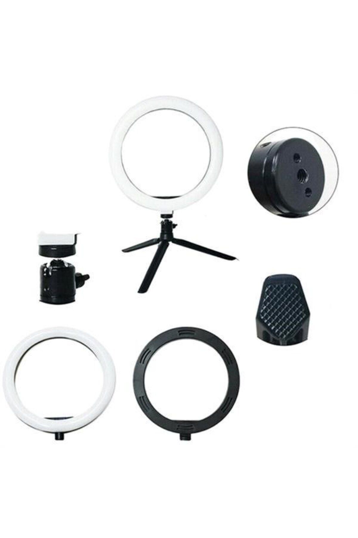BEŞMİNARE BUFFER® 10inç 26cm Youtube Instagram Tiktok Selfie Stüdyo Video Fotoğraf Ring Light Tripod Led Hal