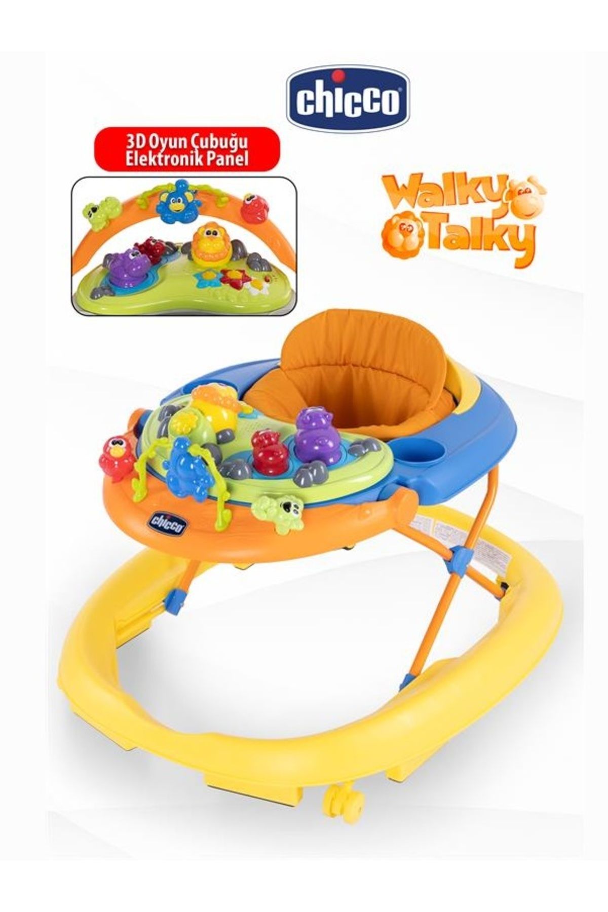 Chicco Yükseklik Ayarlanabilir Melodili Walky Talky Yürüteç