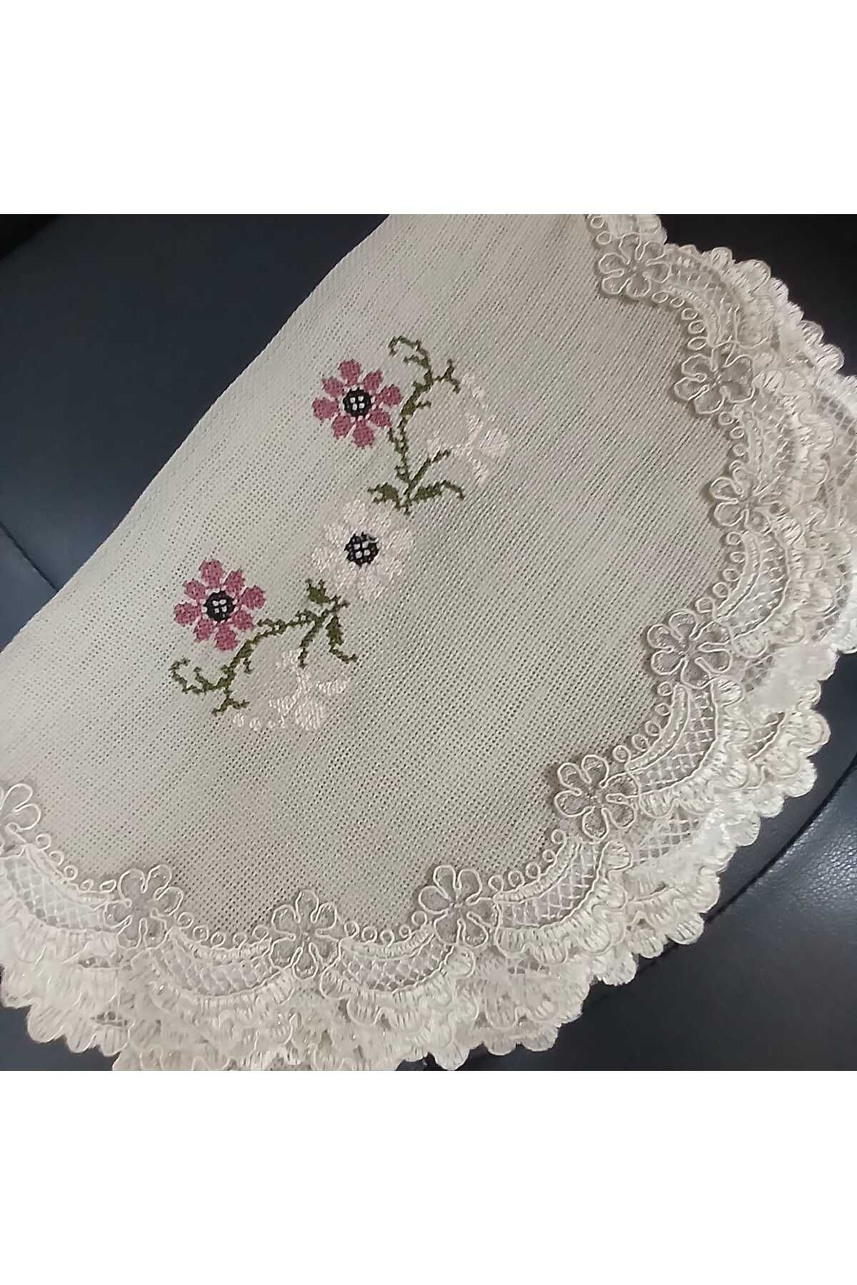 Vinezza Home Collection-Procesare Etamină în Mașină Dormitor 3 Piese Față Masă, Zestre, Față de masă 2