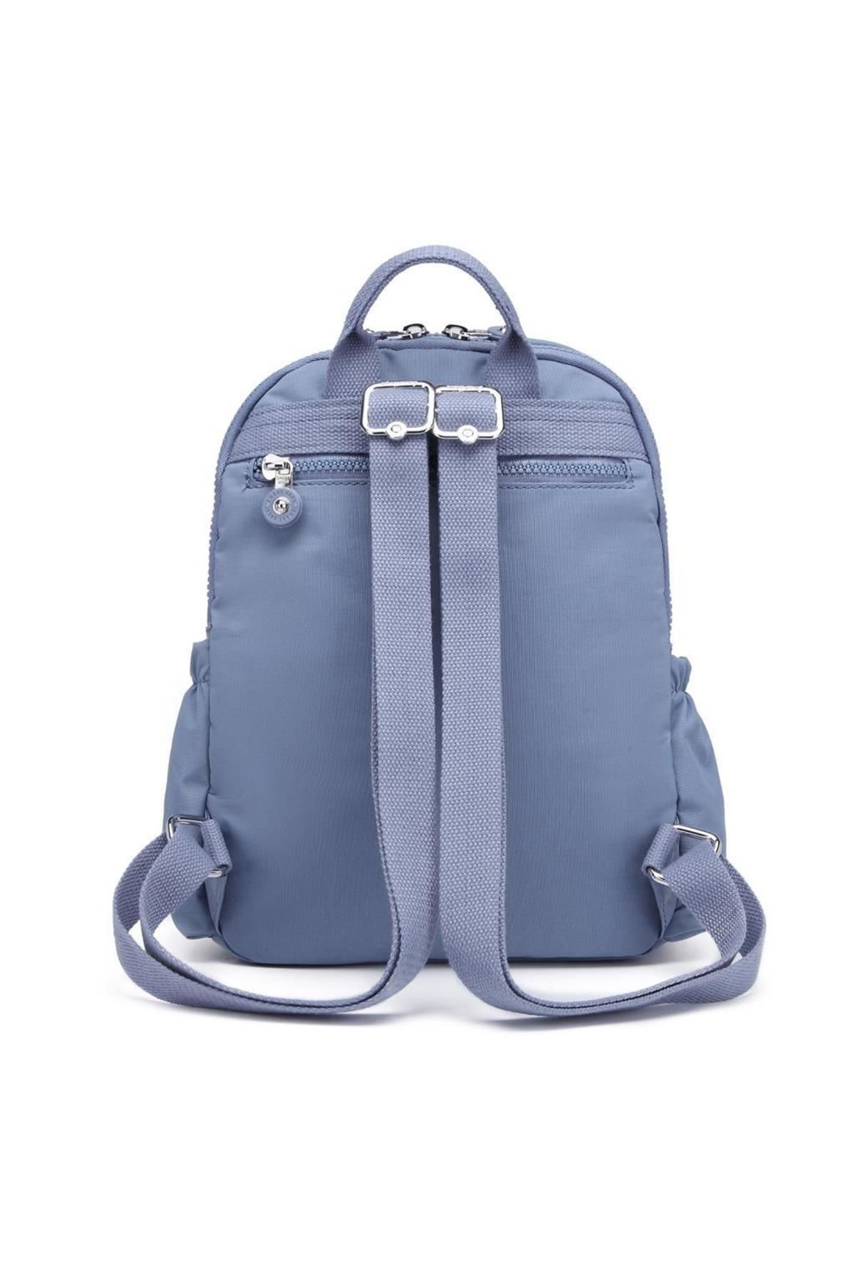 SMART BAGS-SMARTBAGS REDUCED FABRIC SMALL SIZE WOMEN'S BACKPACK 2022-3168 JEANS BLUE 3