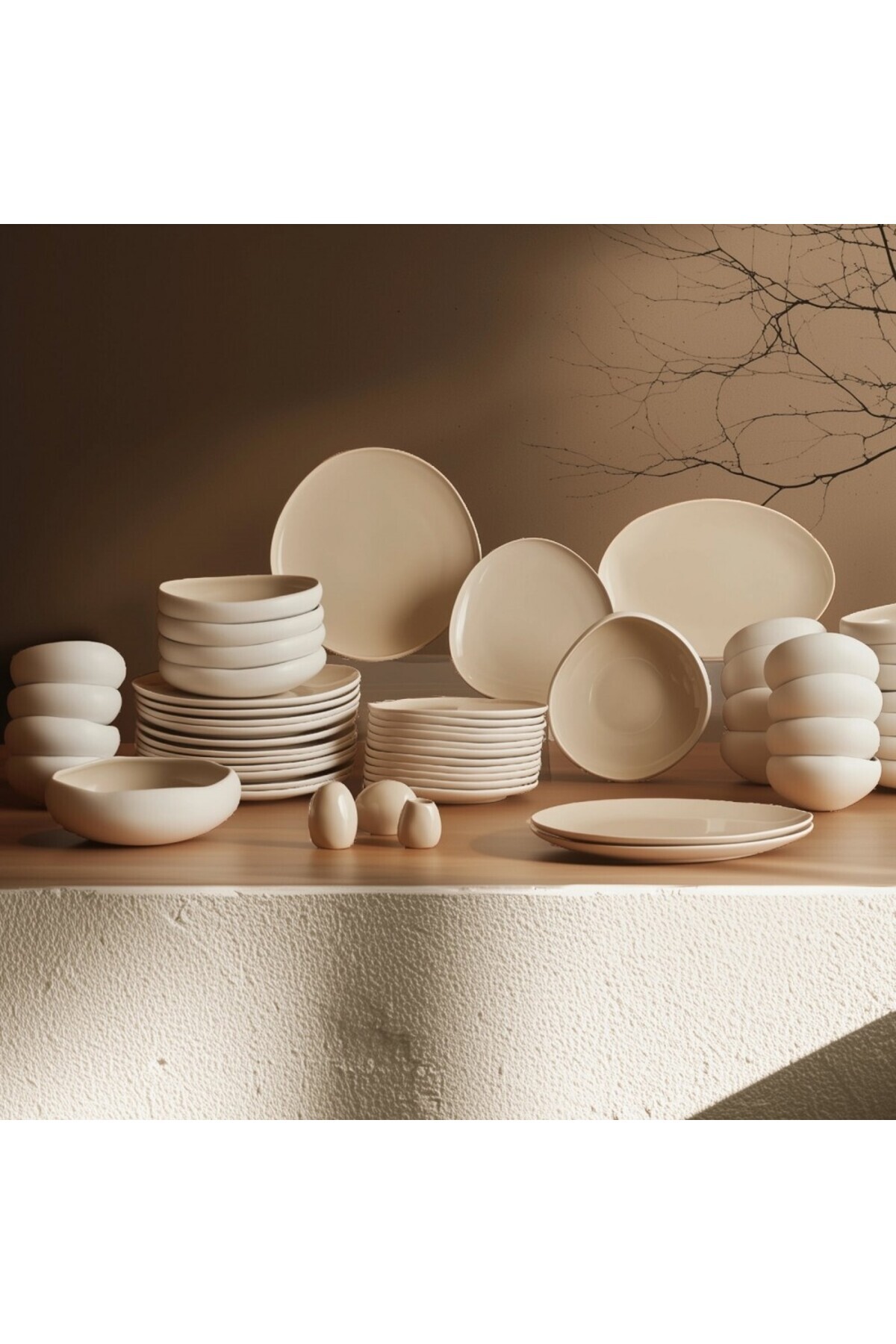 Karaca-Karaca Earth Collection Cupid 55-teiliges 12-Personen-Geschirrset 13