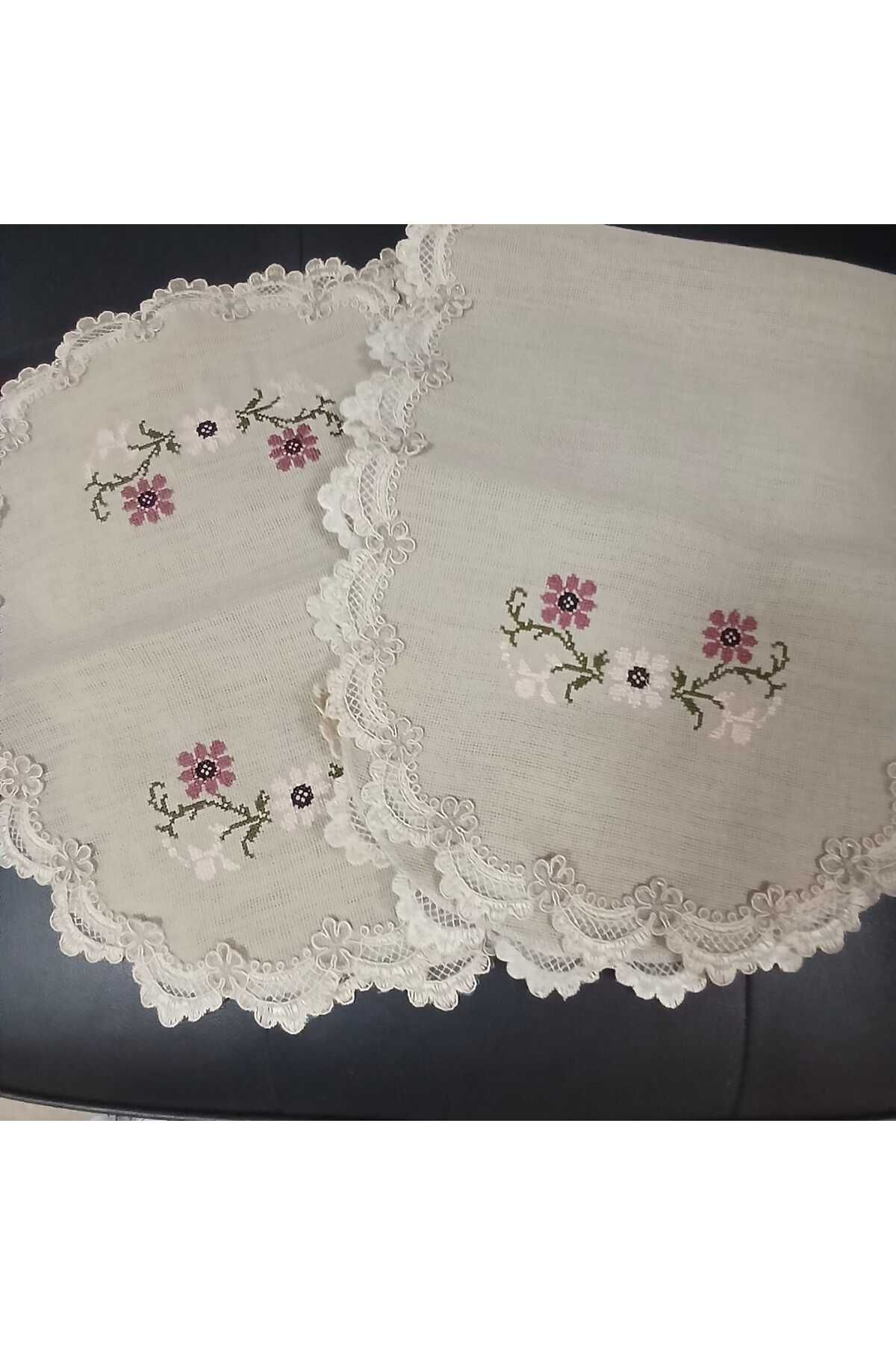 Vinezza Home Collection-Procesare Etamină în Mașină Dormitor 3 Piese Față Masă, Zestre, Față de masă 1