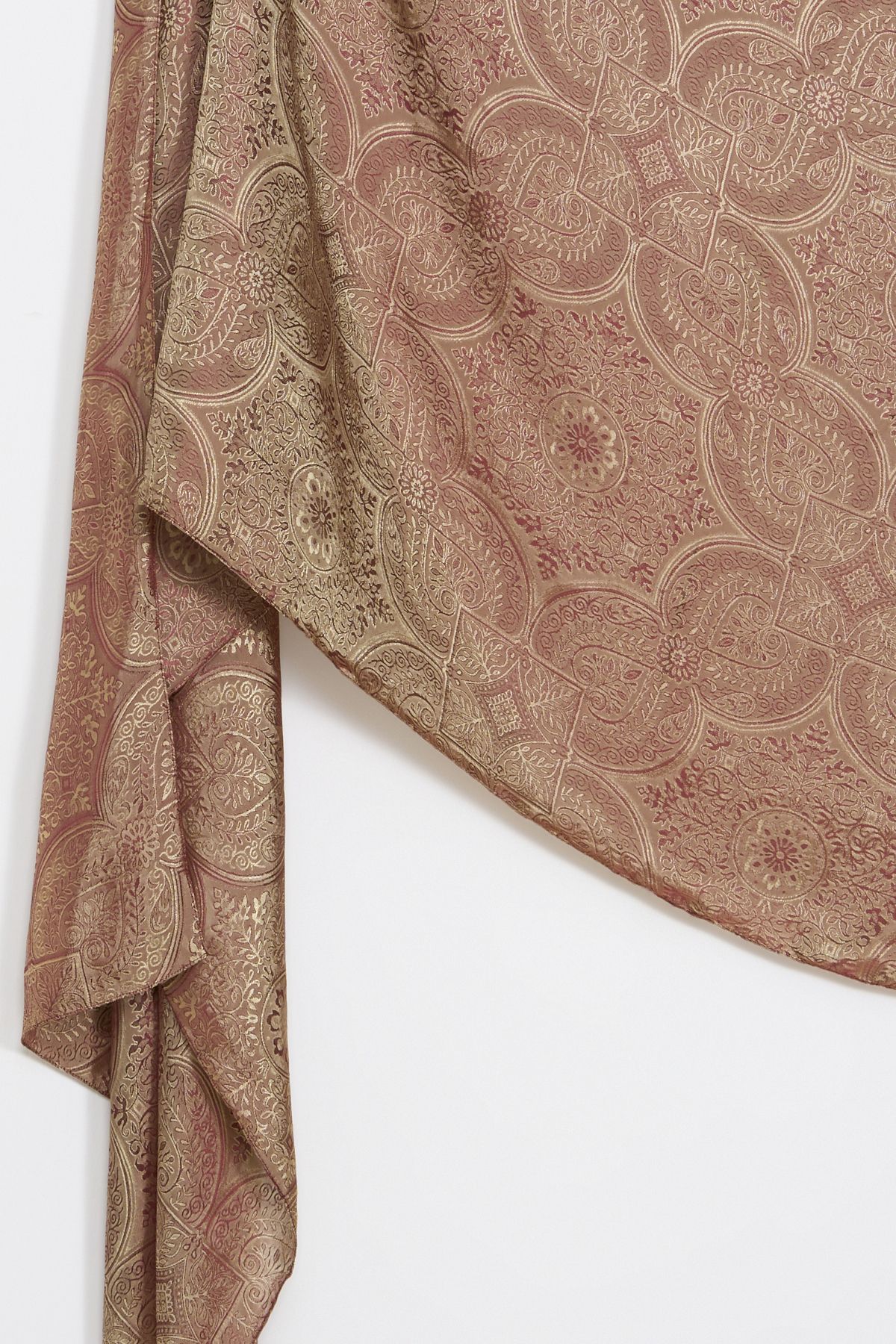 Mooncorn-Shine Line Shawl with Vera Pattern and Plum-Salmon 2