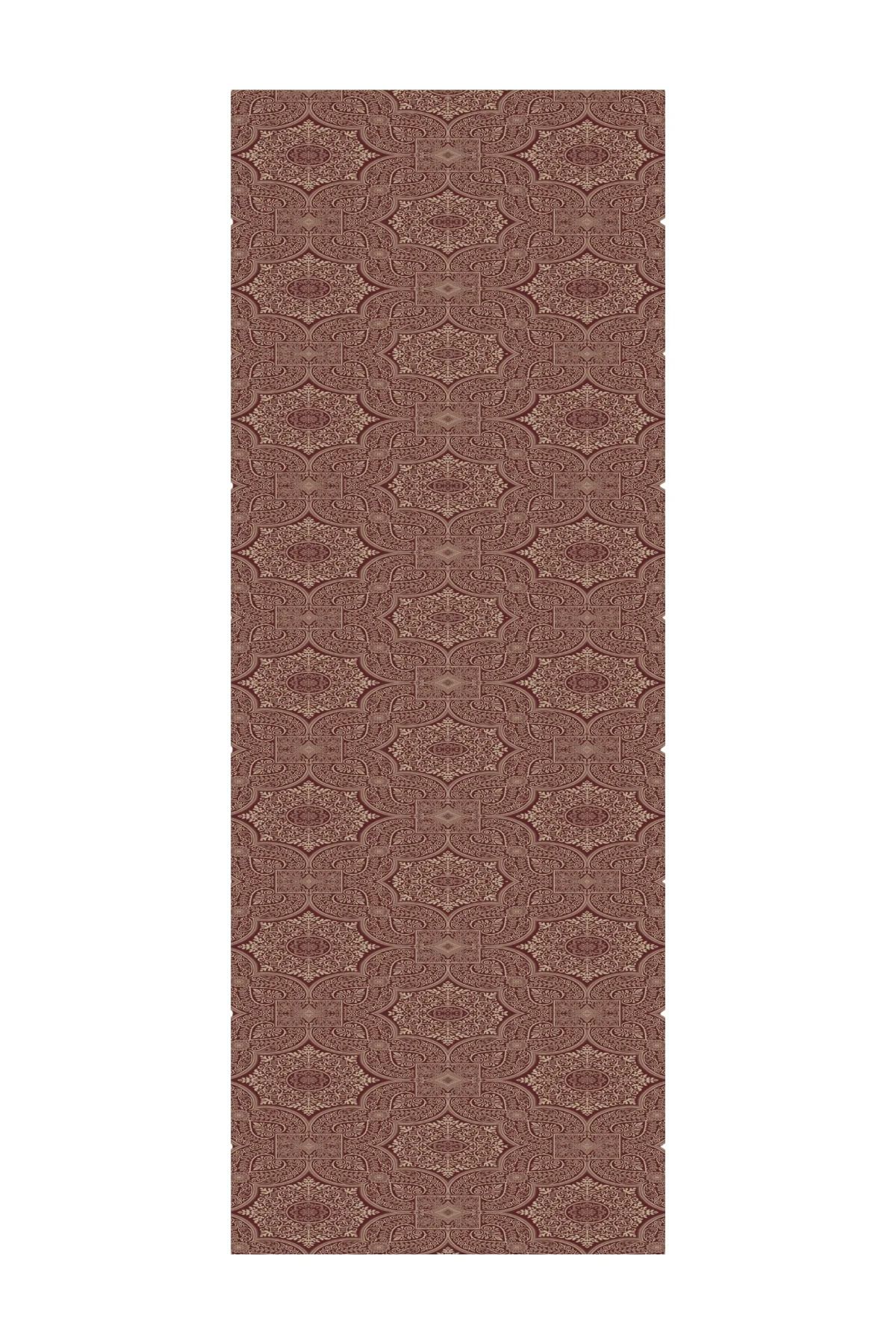 Mooncorn-Shine Line Shawl with Vera Pattern and Plum-Salmon 3