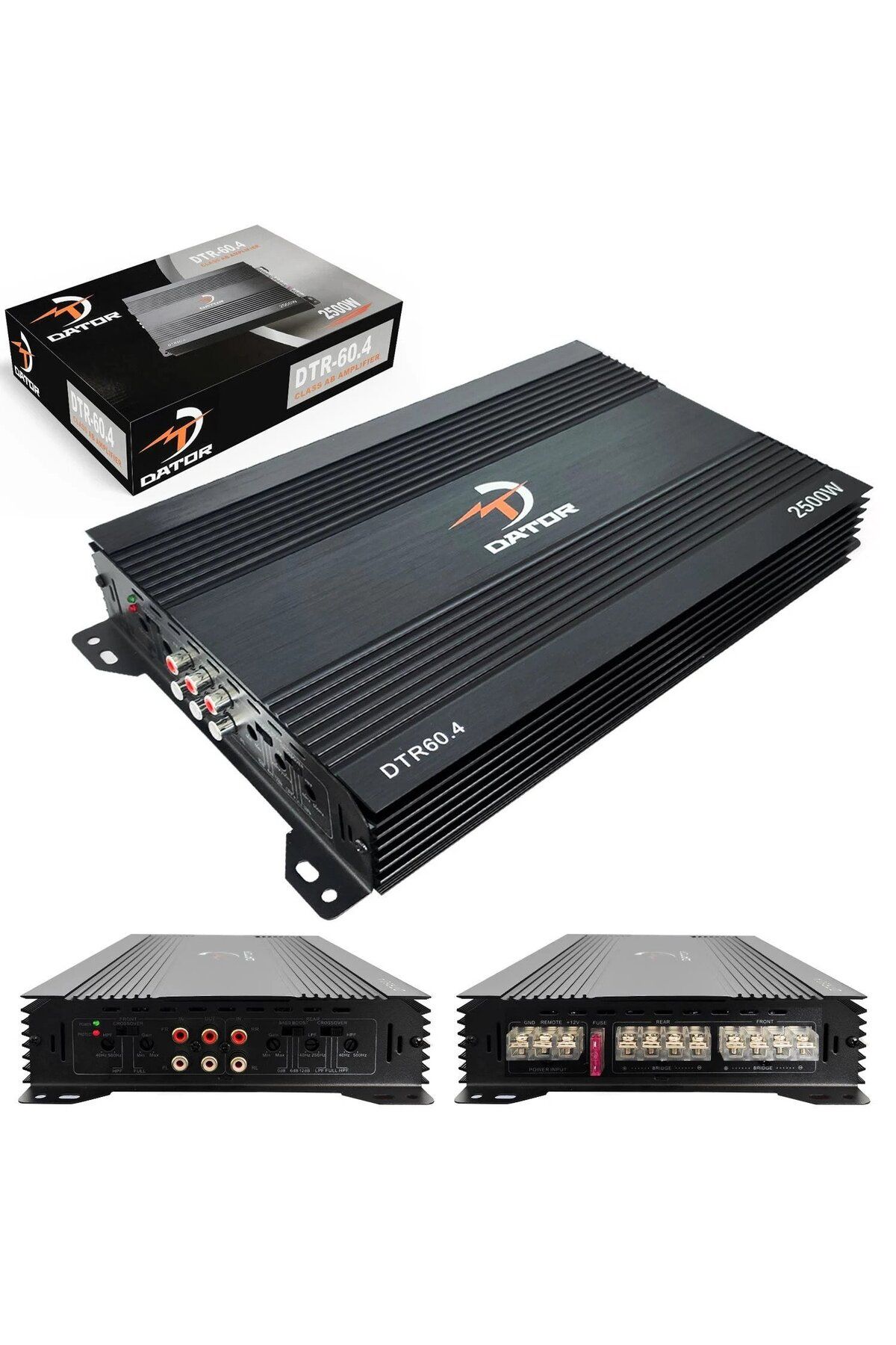 DATOR DTR-60.4 Oto Anfi Stereo 2500 Watt 4 Kanal