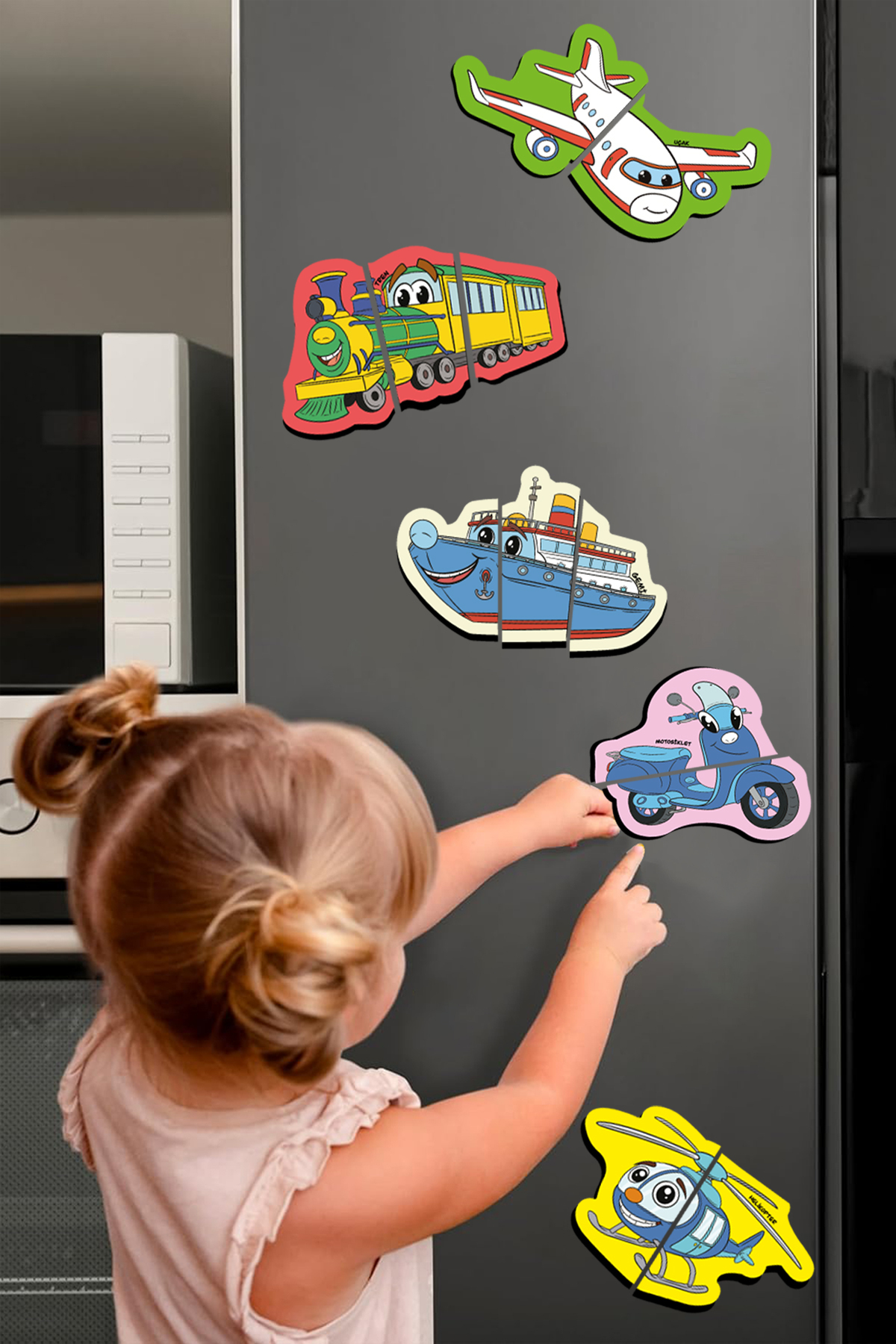 Çocuk Akademi Çocuk Akademi Mıknatıslı Puzzle Serisi Taşıtlar fotoğrafı 3 (önizleme)