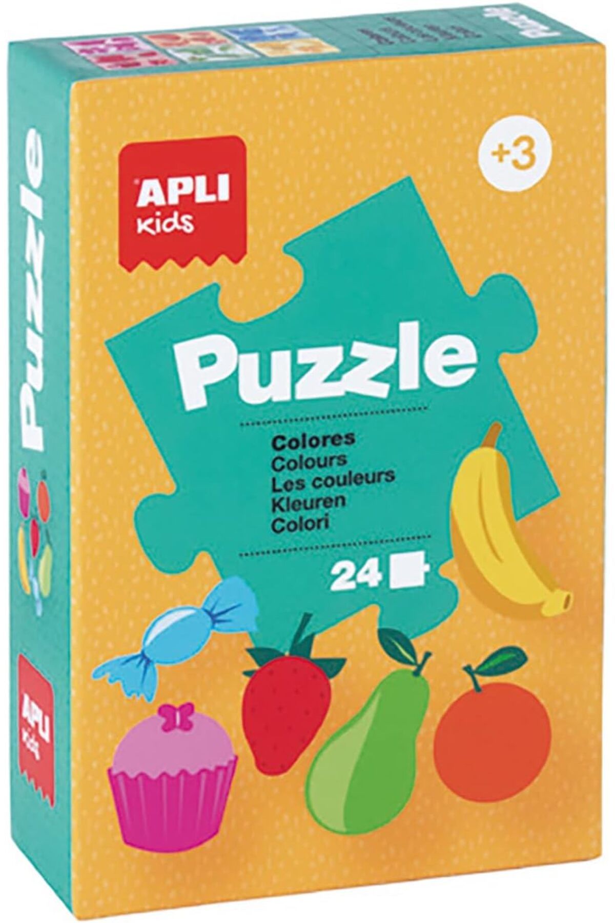 Apli Kids-Set 6 Puzzle-uri Asortate In Cutie Display, 24 Piese Fiecare, Apli, 3 Ani 4