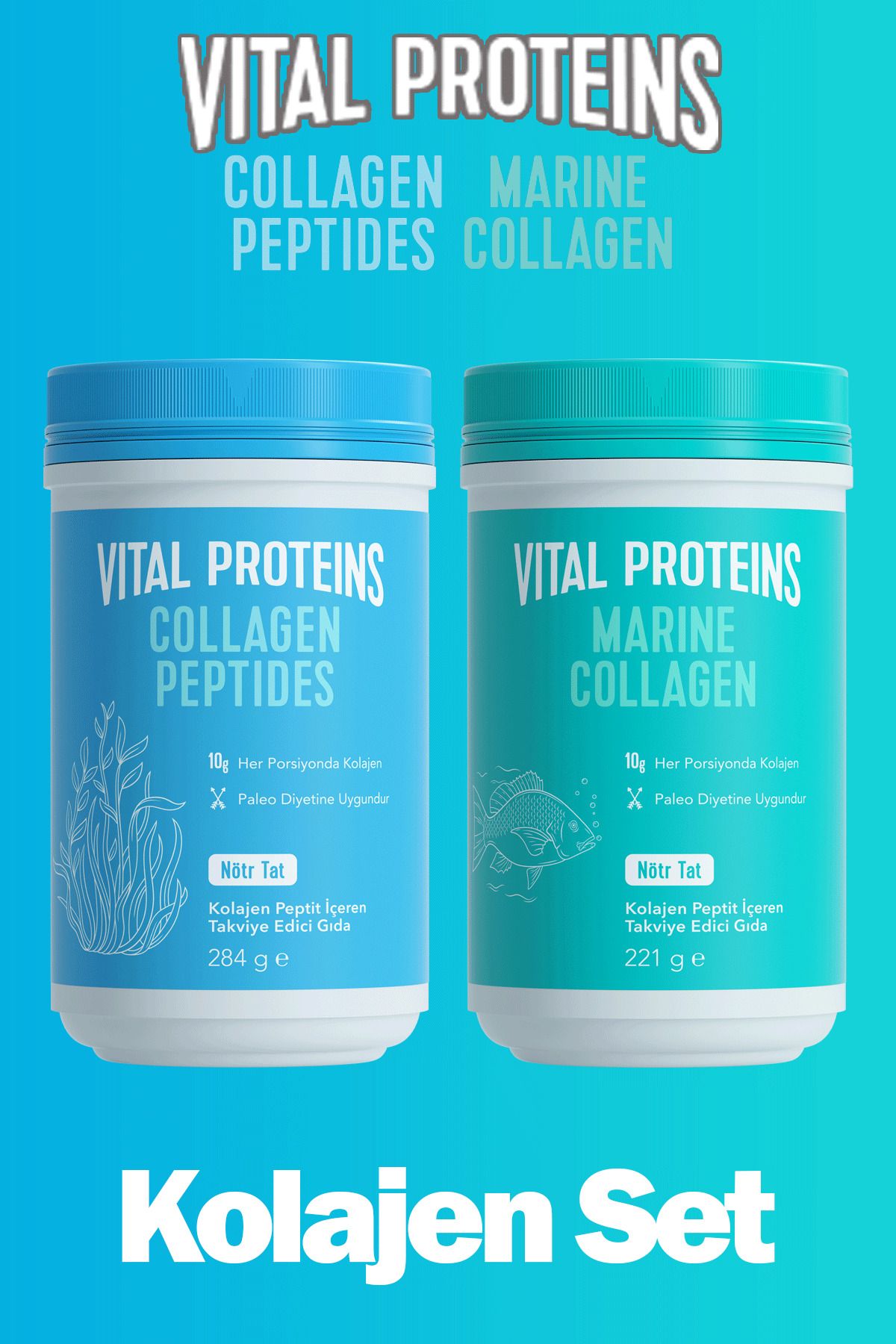 Vital Proteins Collagen Peptides Balık Kaynaklı Marine Kolajen Cilt, Saç Ve Eklem Desteği