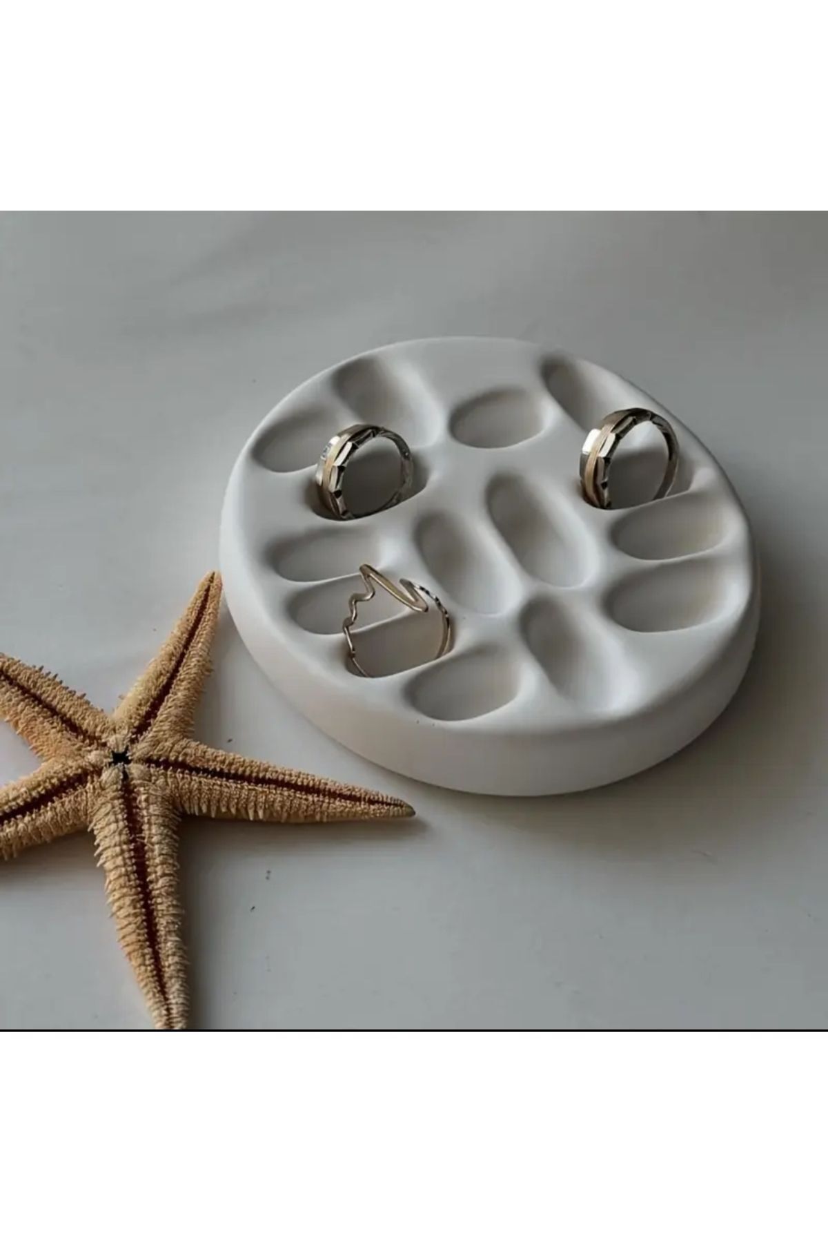 STELLA CANDLE WORKSHOP Yüzük takı tabağı, Takı Organizer, Modern ve Minimal Dekoratif tabak