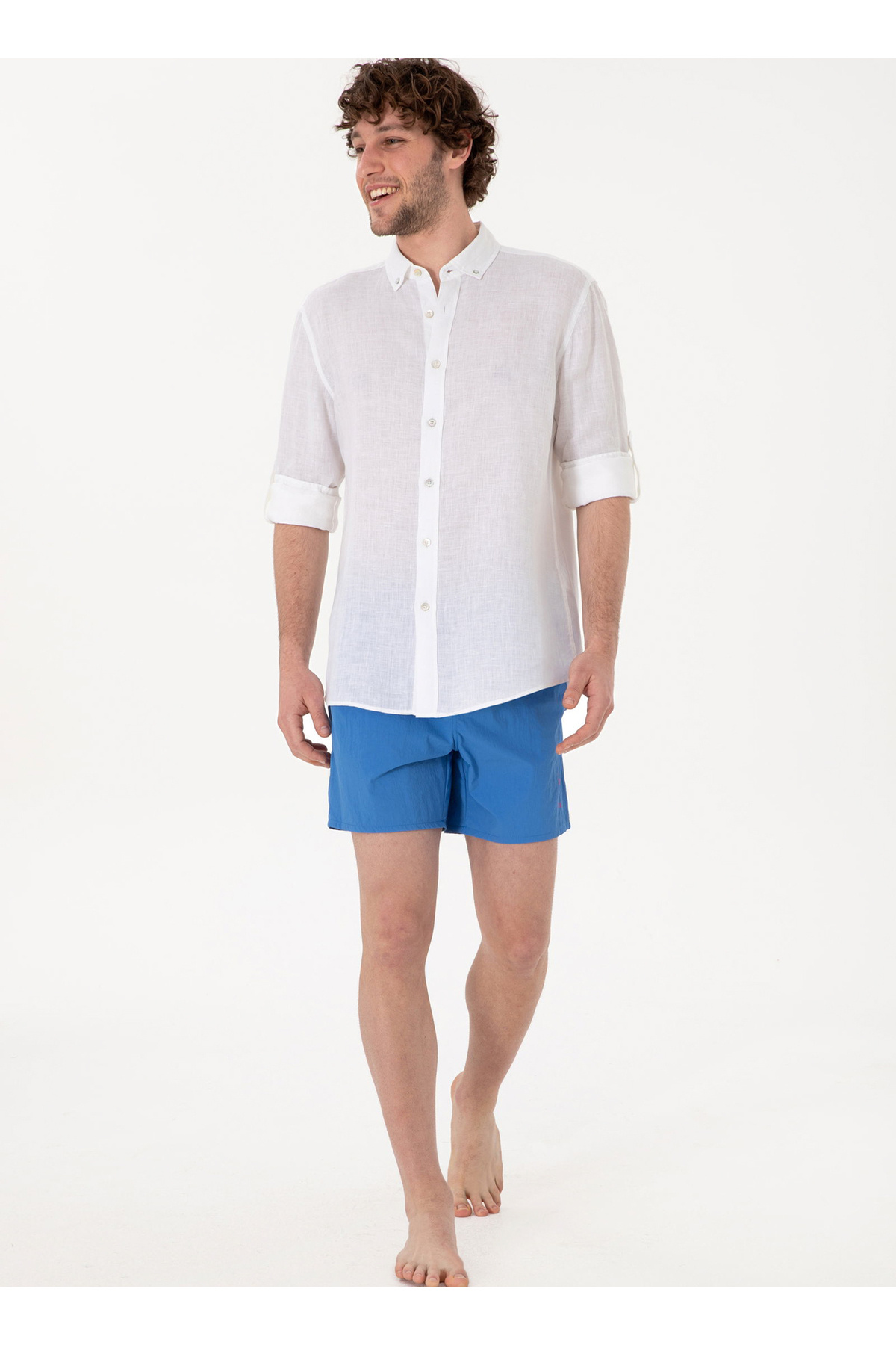 یو اس پولو شورت شنا مردانه آبی U.S. Polo Assn. BLAS