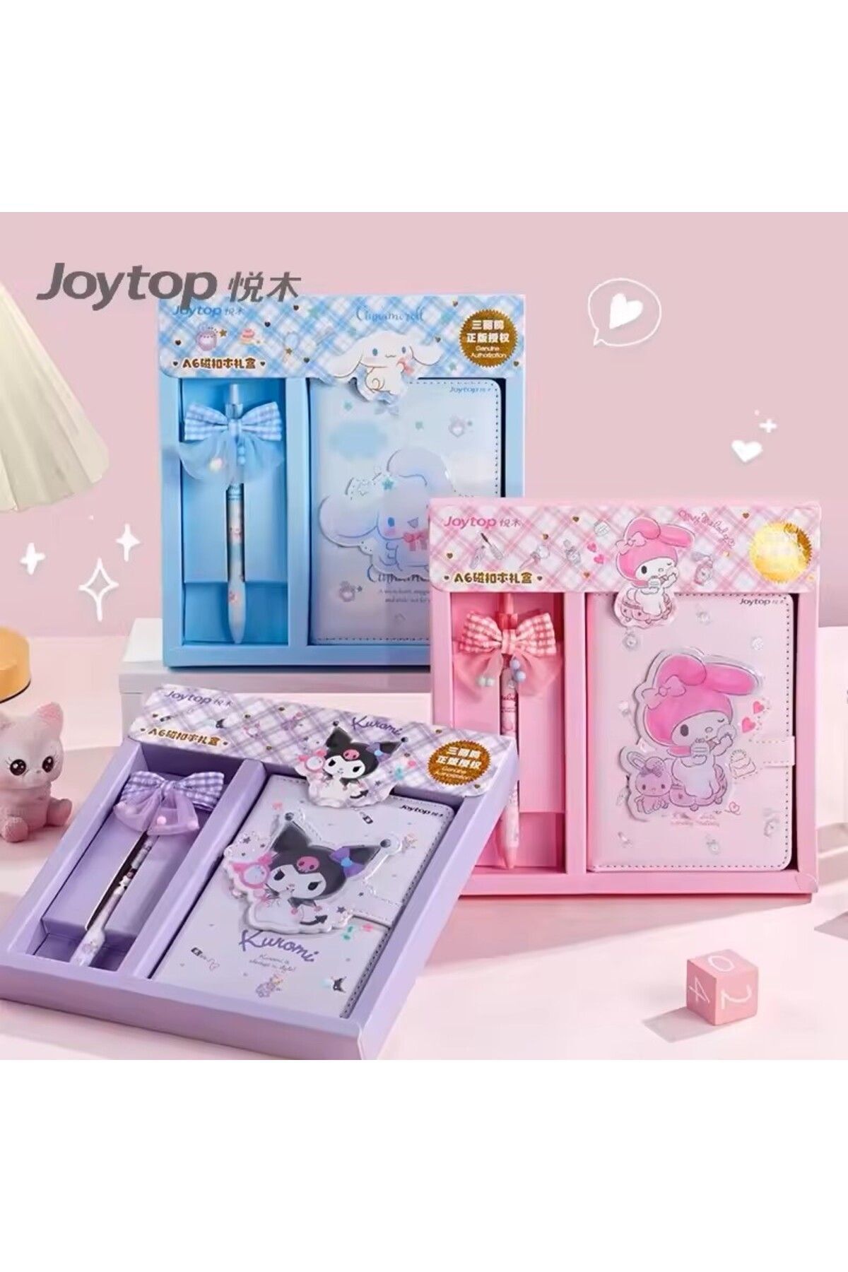 sofun Sanrio Kuromi Sevimli Defter Kalem Hediyelik Seti