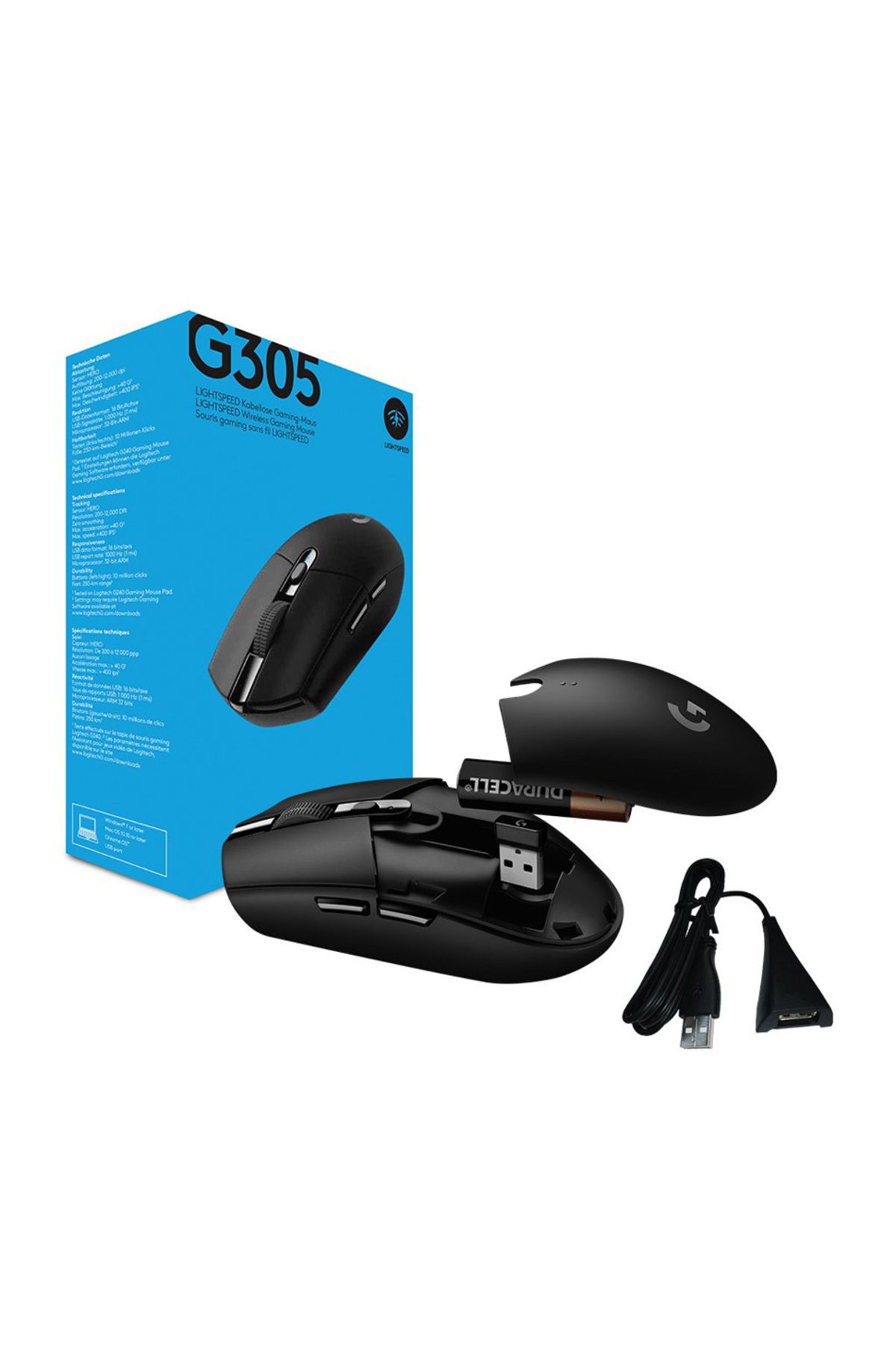 logitech-Logitech G305 Wireless Gaming Mouse with Hero Sensor PC 2
