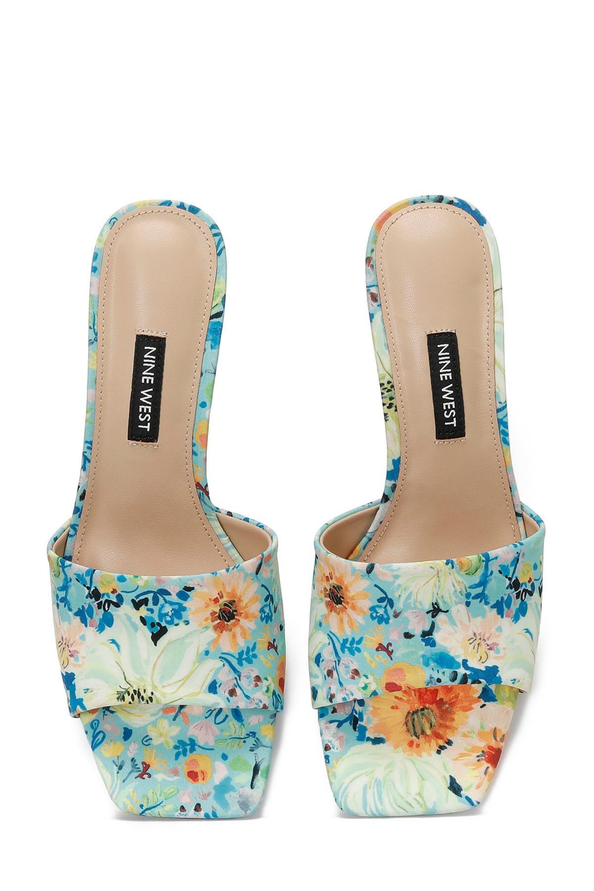 Nine West-شبشب بكعب نسائي أزرق من DERONA2 3FX 4