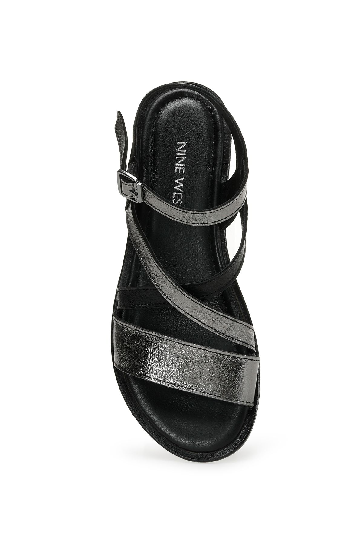 صندل مشکی زنانه سیاه های مسطح 3fx را دفن کنید Nine West