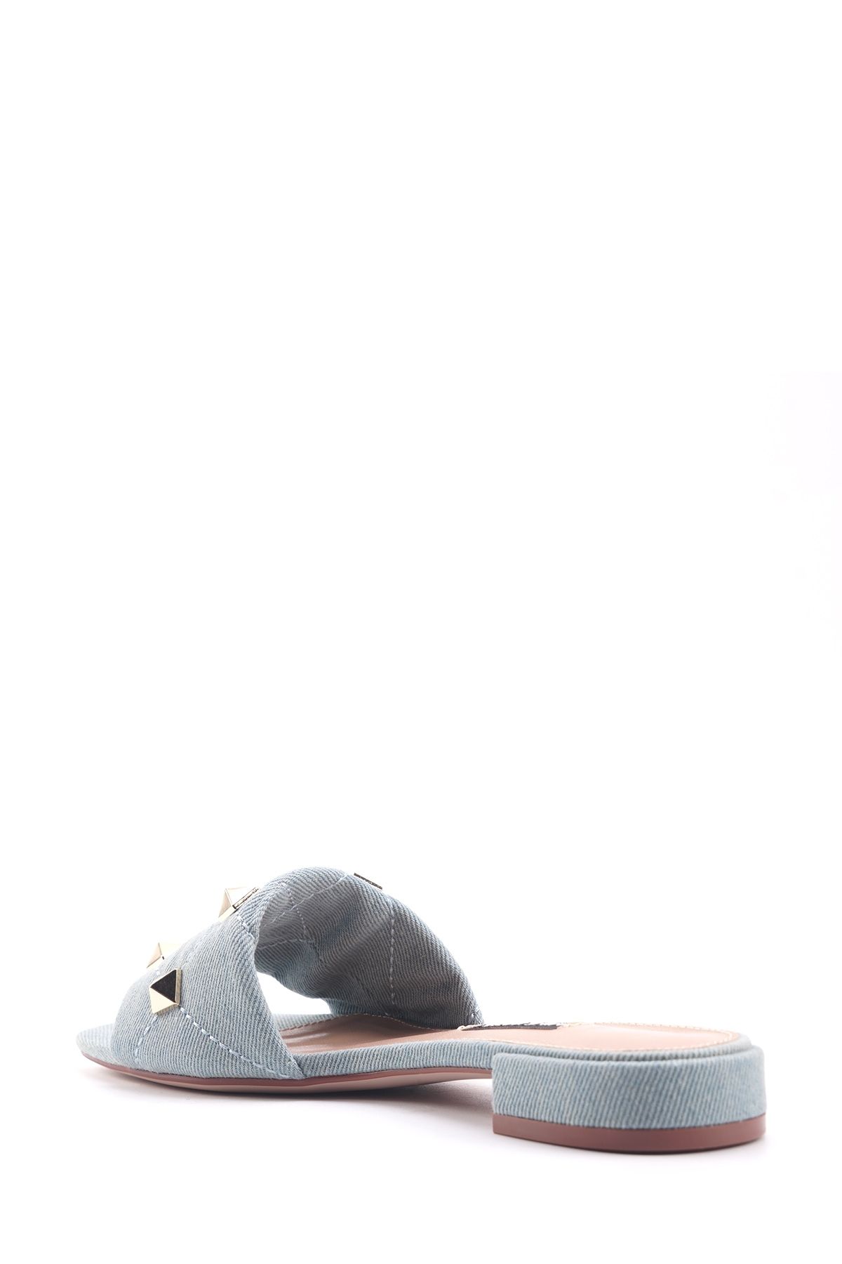دمپایی آبی زنانه 4FX مسطح اورجینال Nine West