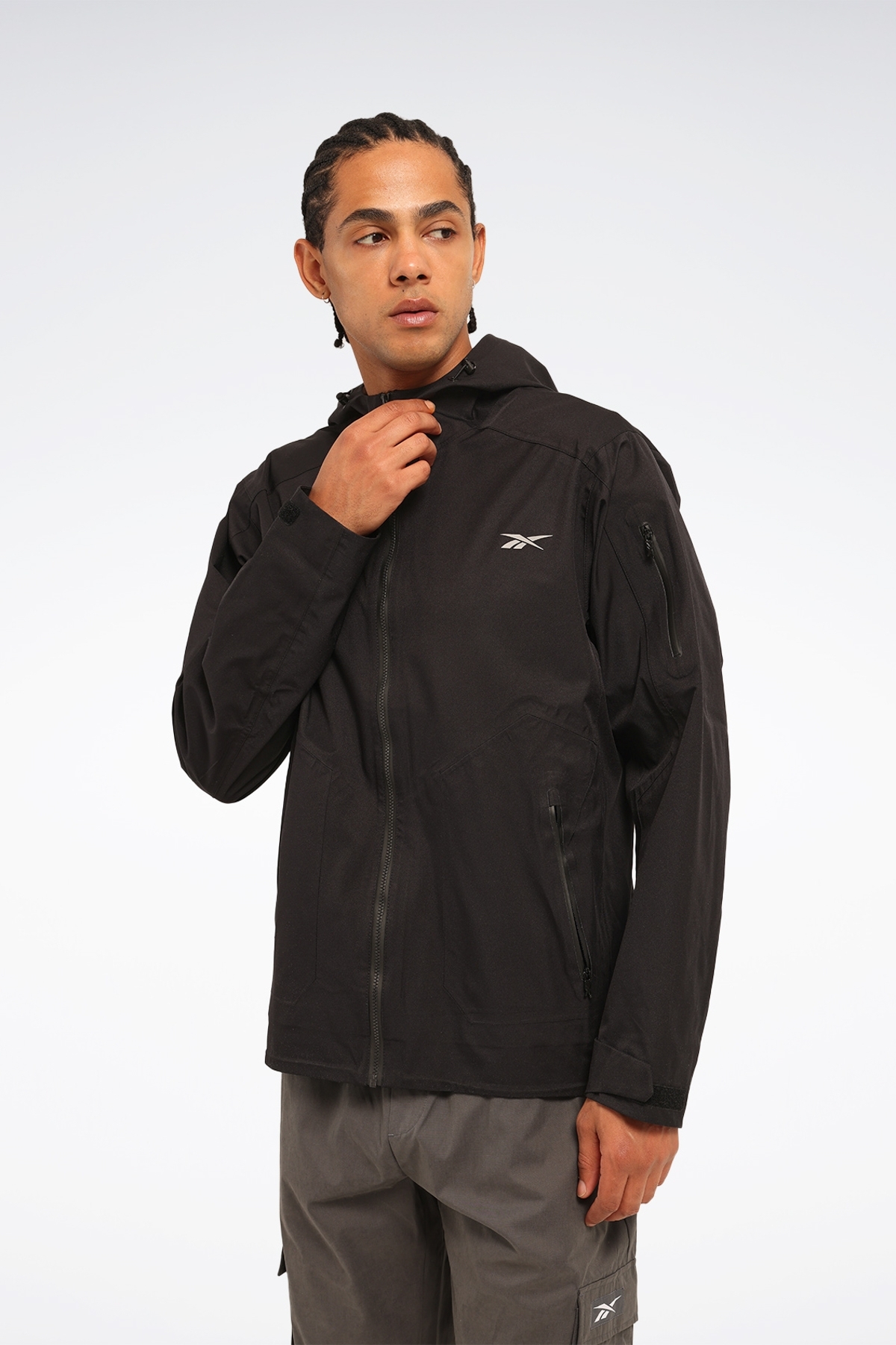 Reebok  Maro Jacket Siyah Erkek Yağmurluk