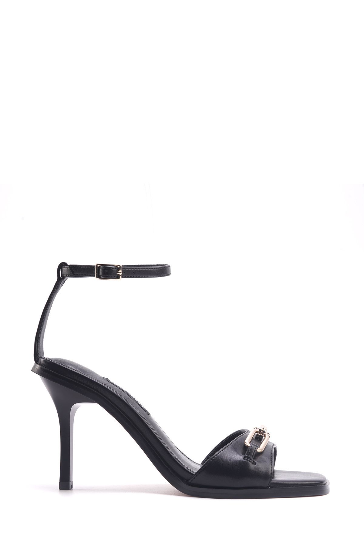 Nine West - Czarne Damskie Sandały Na Obcasie Kobieta - 40