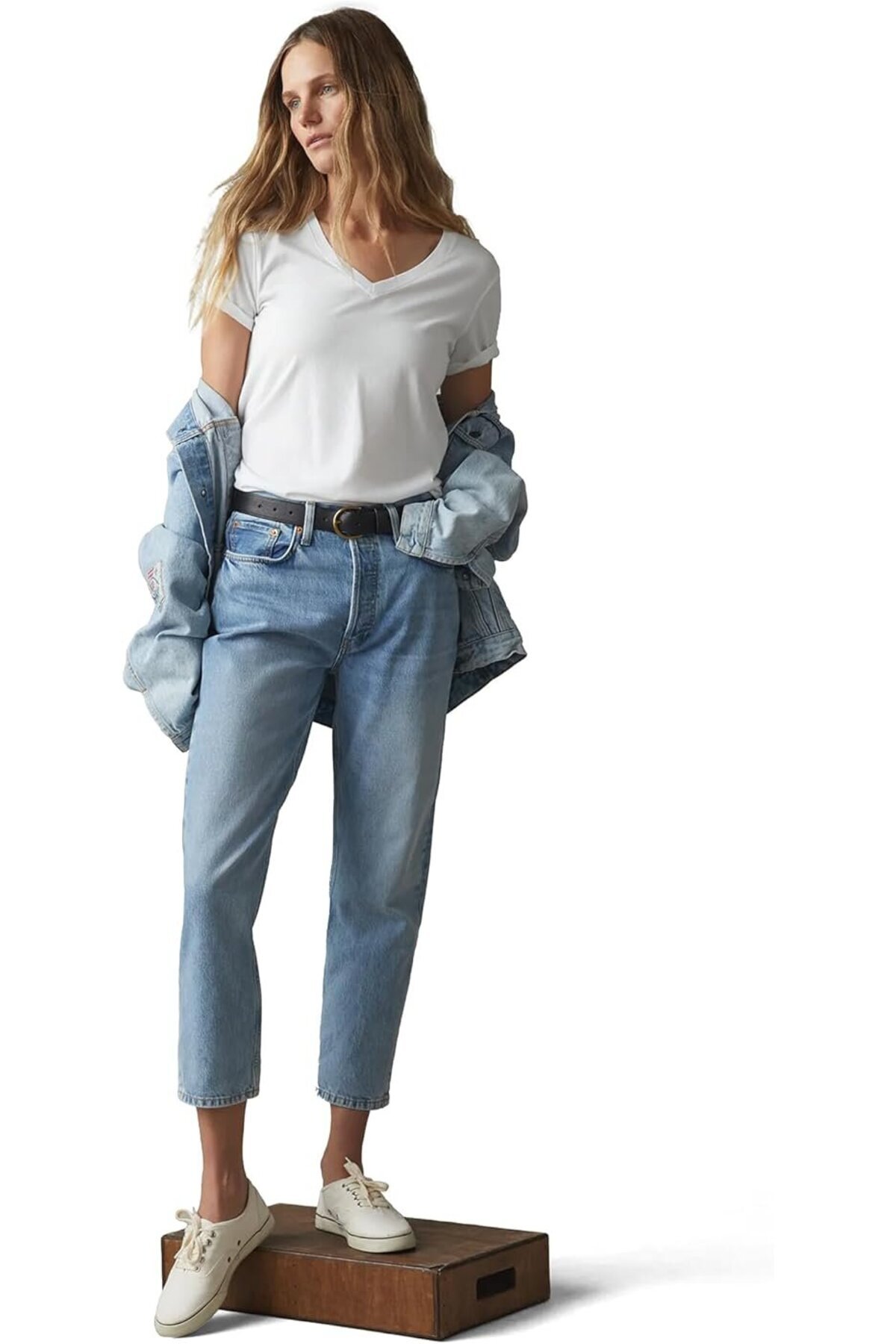 GIORGINA FERRI  3'lü Kutu Premium Kadın V Yaka Tee T-shirt Rosie - Görsel 6