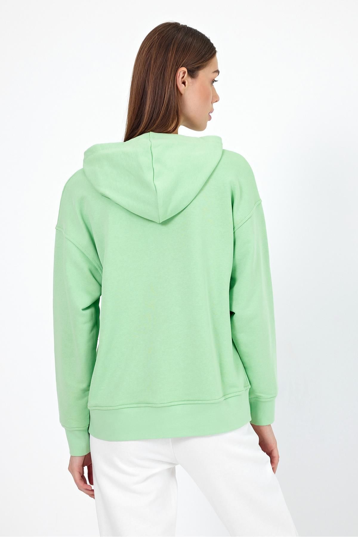 VENA-Ada Tea Hooded Basic Women's Hoodie Sweatshirt 4