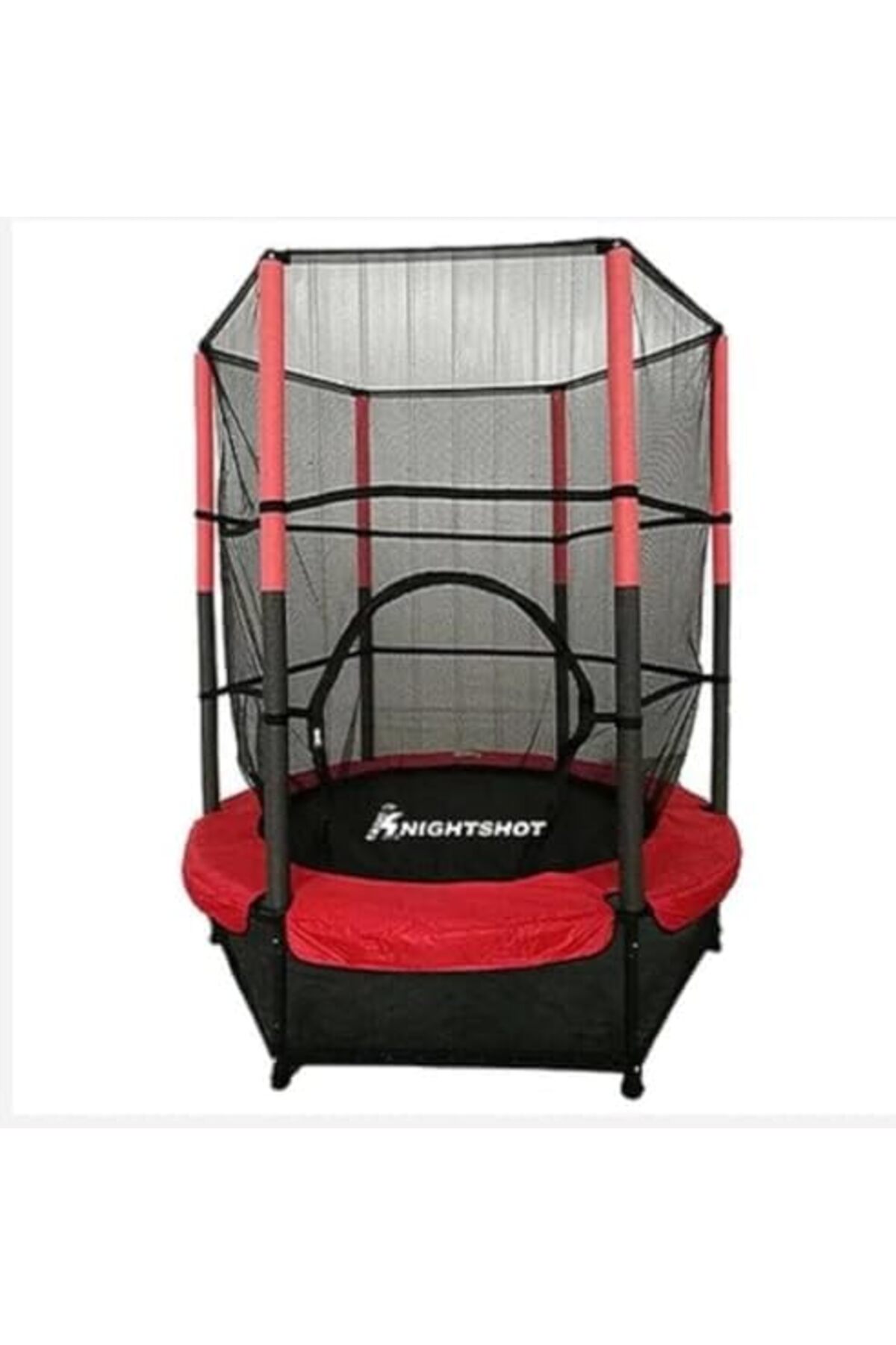 ترامبولين للأطفال مع حاجز أمان وشبكة لممارسة تمارين اللياقة البدنية