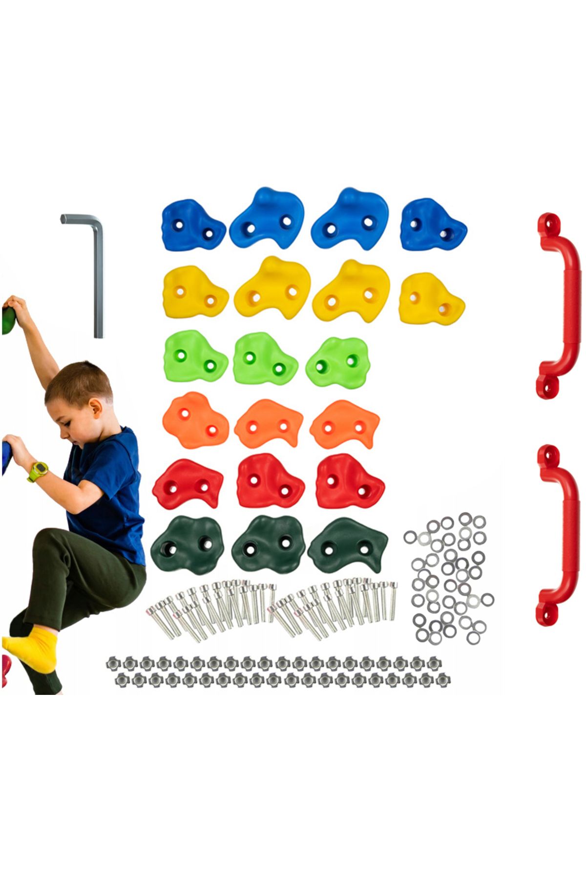 zola Set Pietre De Catarat, Zola, 20 Prize De Escaladare, 2 Manere De Sustinere - One Size