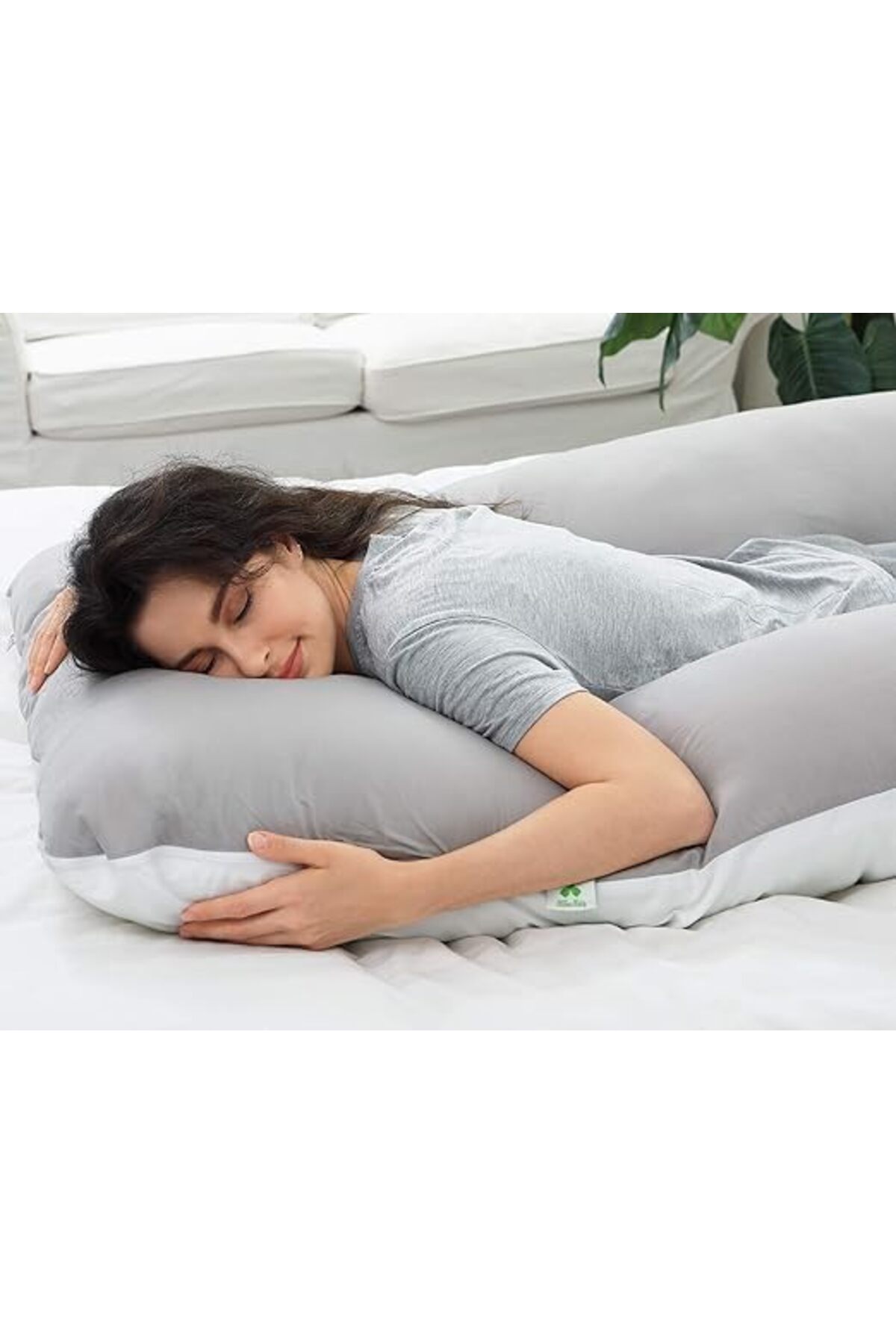 وسادة الحمل لدعم راحة الظهر و البطن وحماية البطن اثناء النوم-غطاء قابل للغسل - مخدة حوامل 🤰